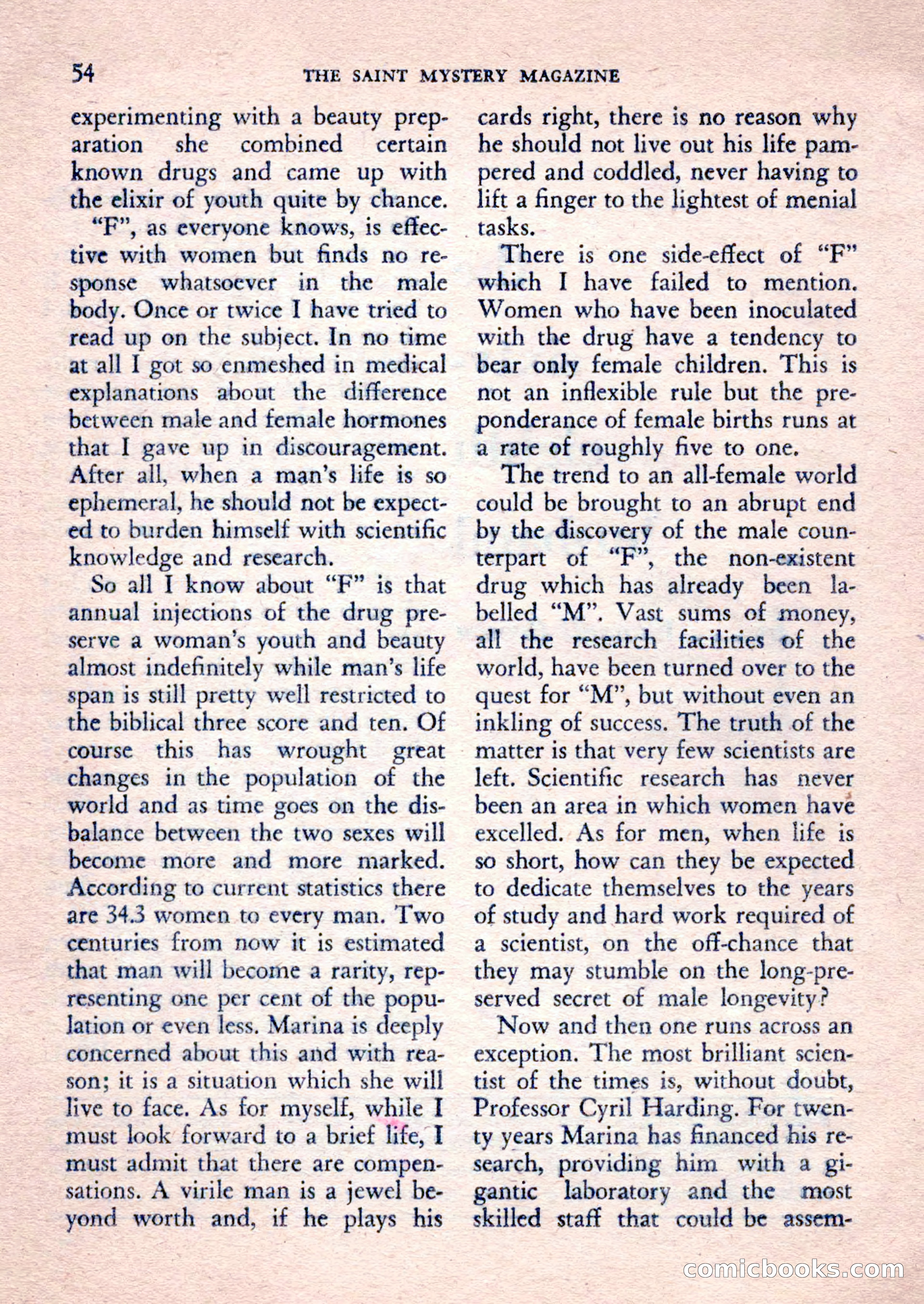 The Saint Mystery Magazine, February 1962 — page 56 of 132