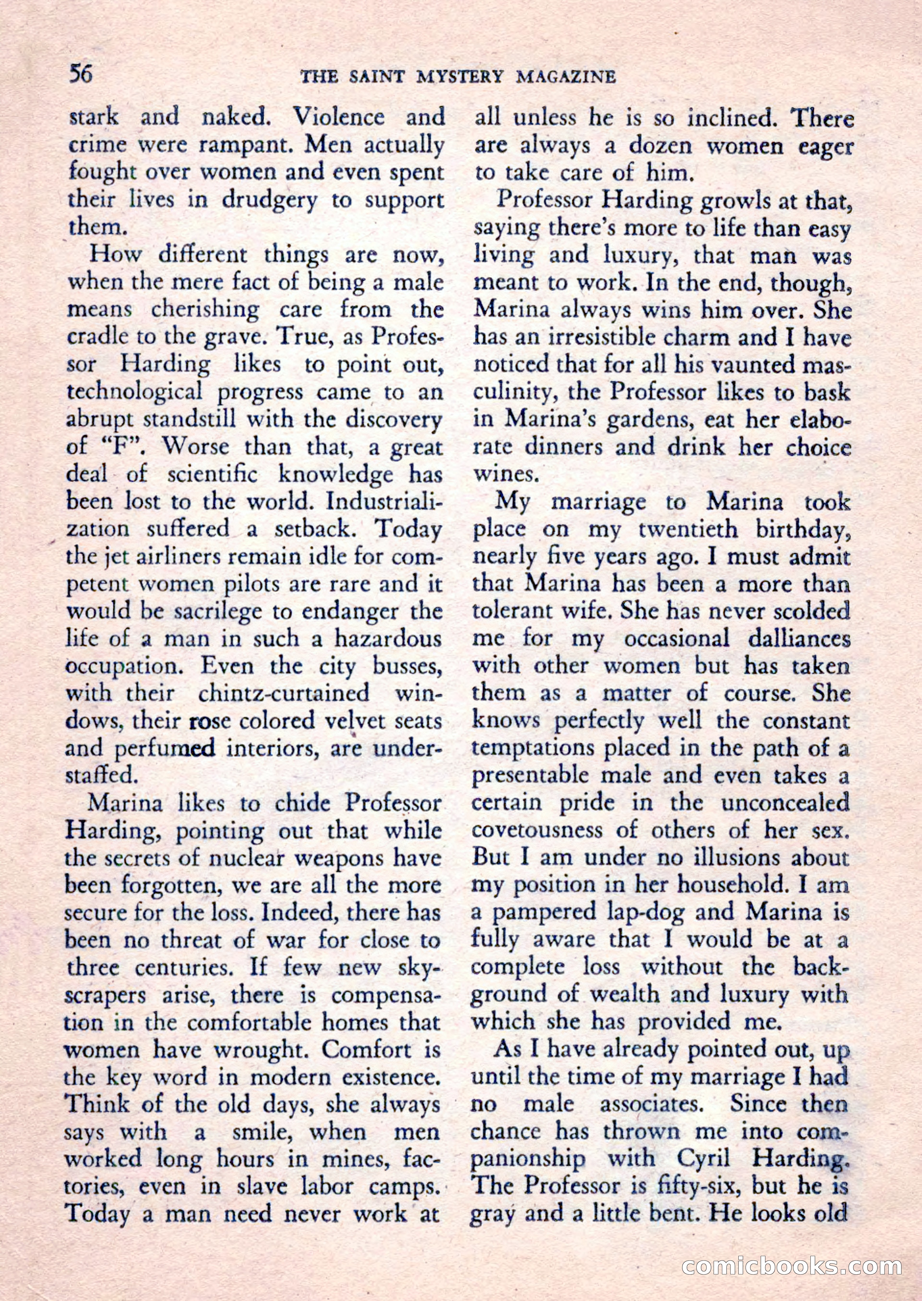 The Saint Mystery Magazine, February 1962 — page 58 of 132