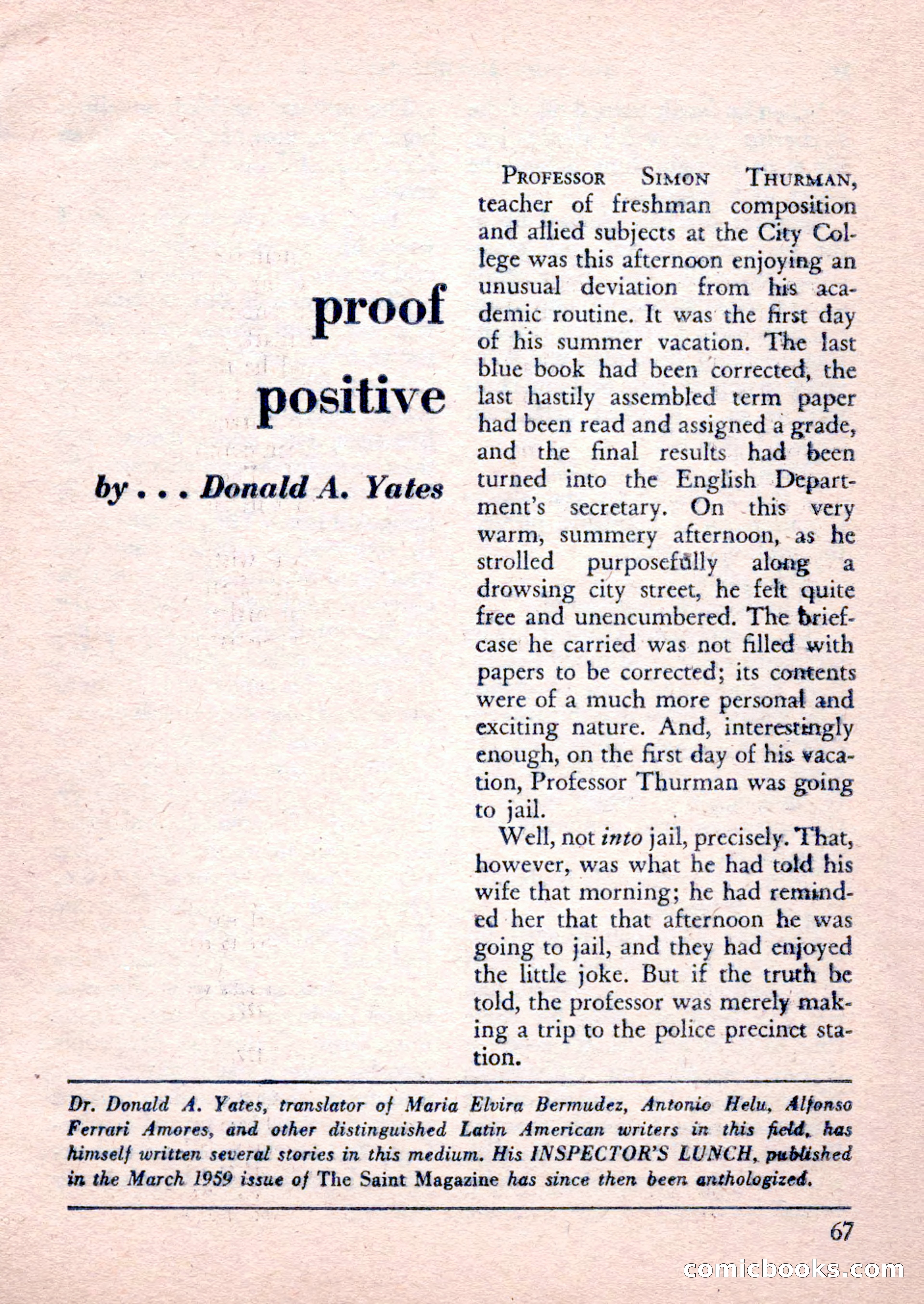 The Saint Mystery Magazine, February 1962 — page 69 of 132
