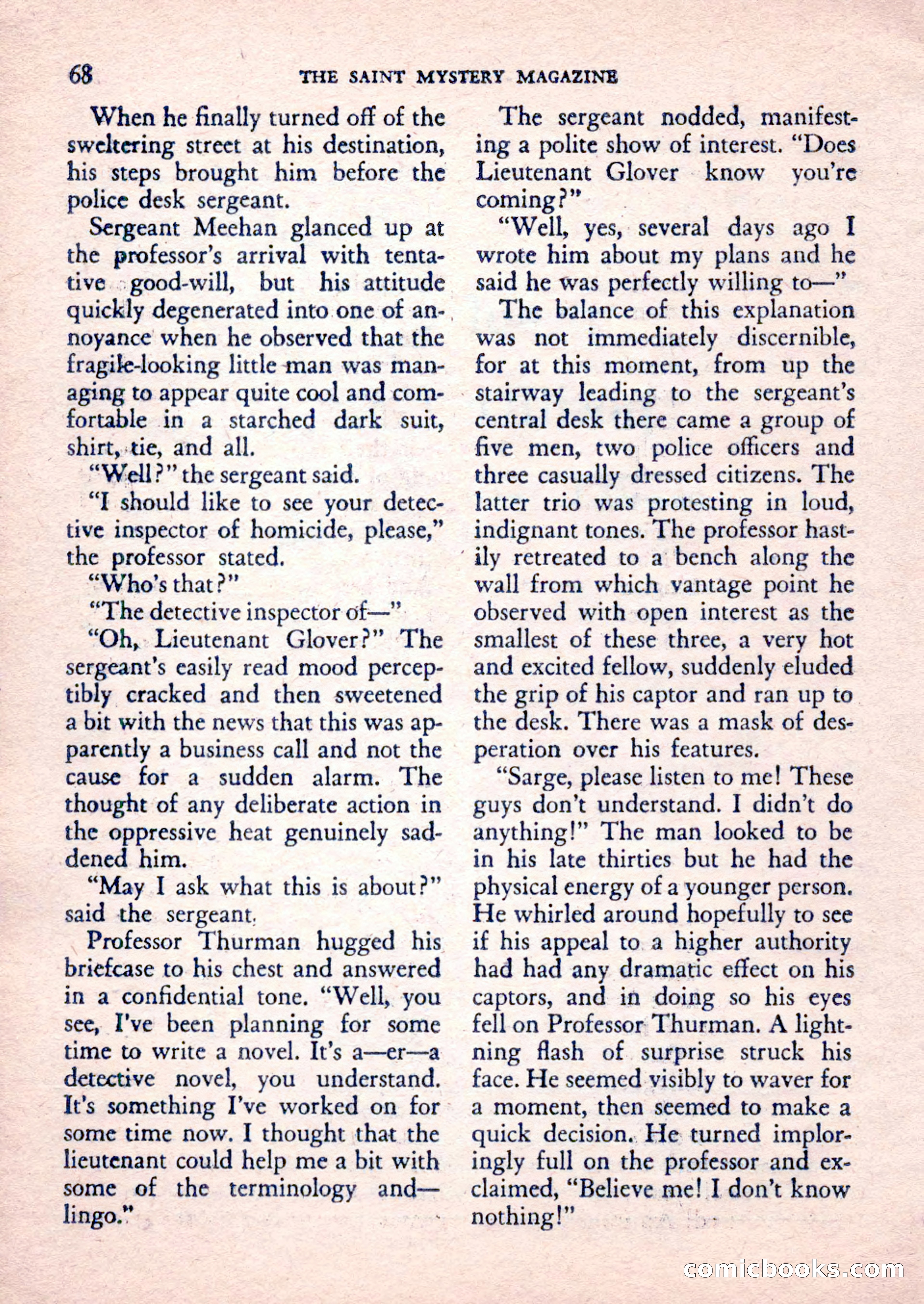 The Saint Mystery Magazine, February 1962 — page 70 of 132