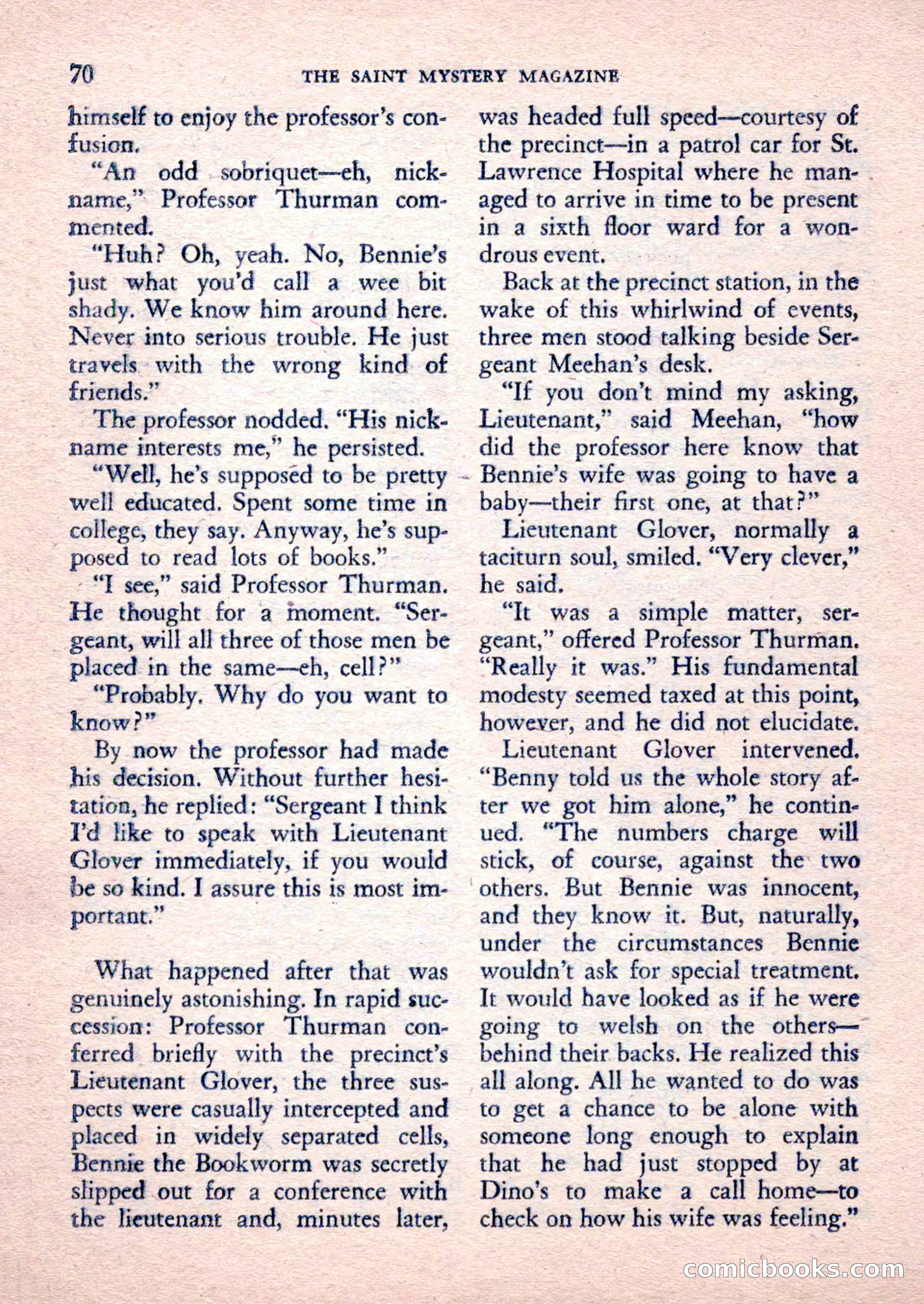 The Saint Mystery Magazine, February 1962 — page 72 of 132