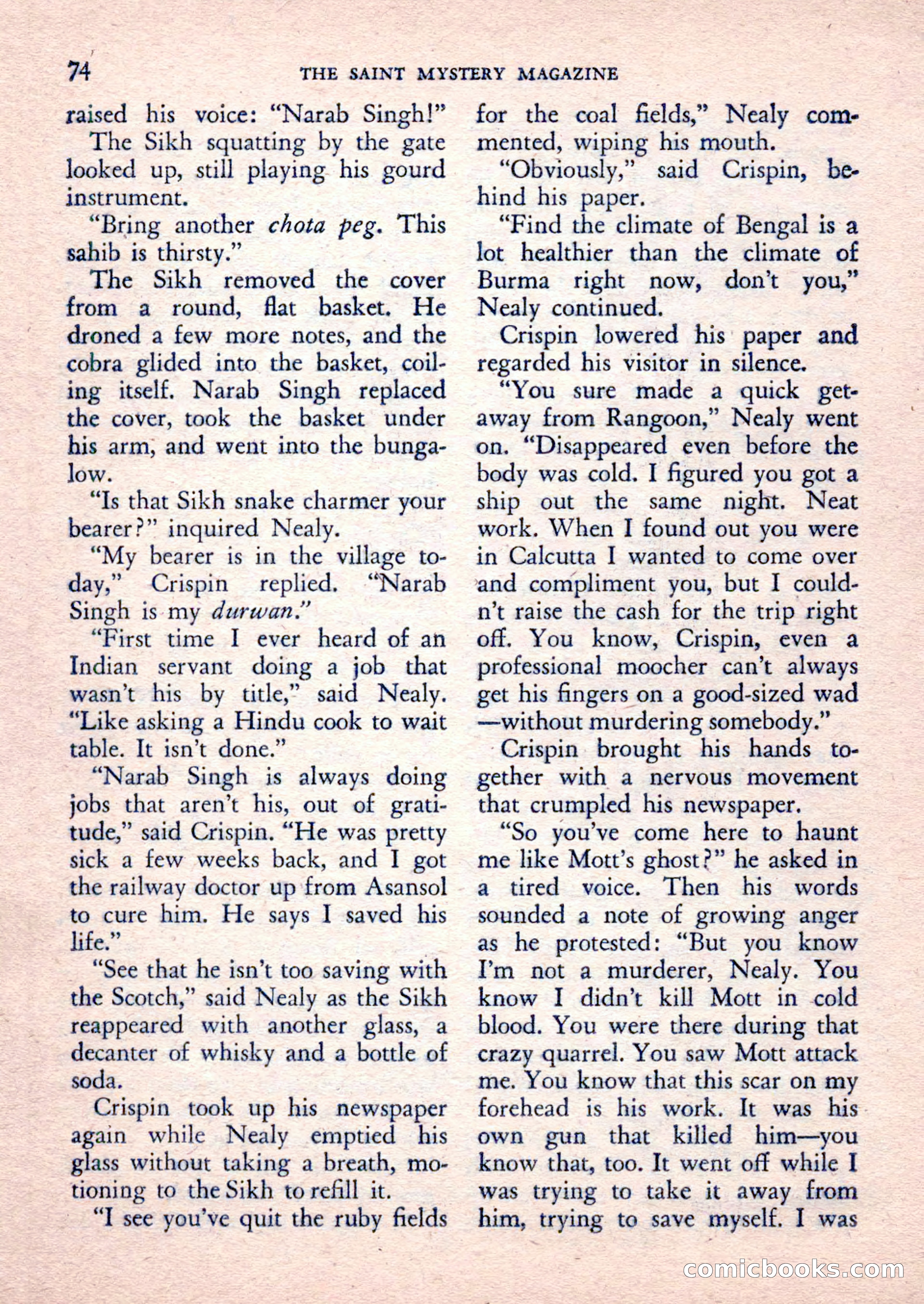 The Saint Mystery Magazine, February 1962 — page 76 of 132