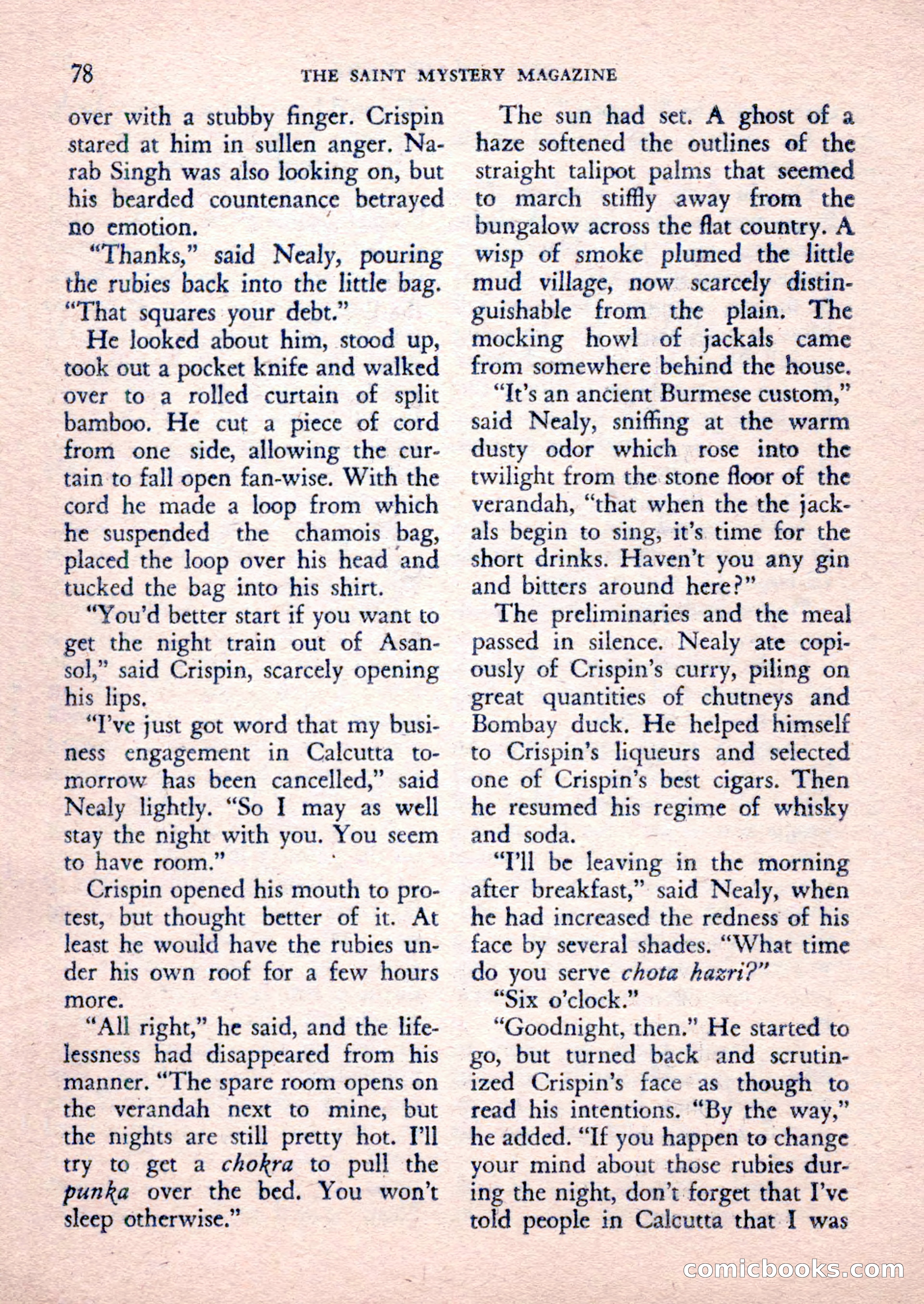 The Saint Mystery Magazine, February 1962 — page 80 of 132
