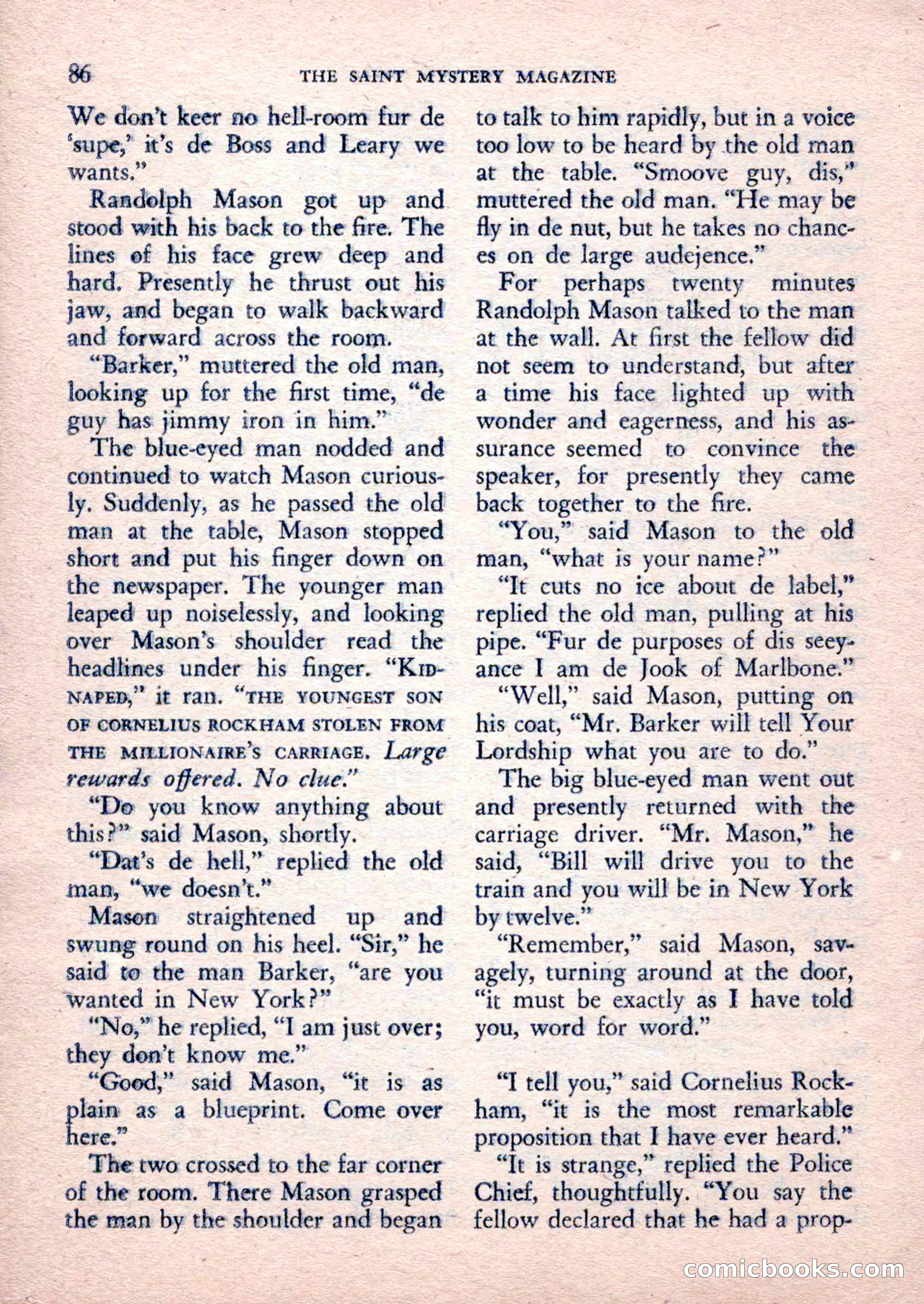 The Saint Mystery Magazine, February 1962 — page 88 of 132