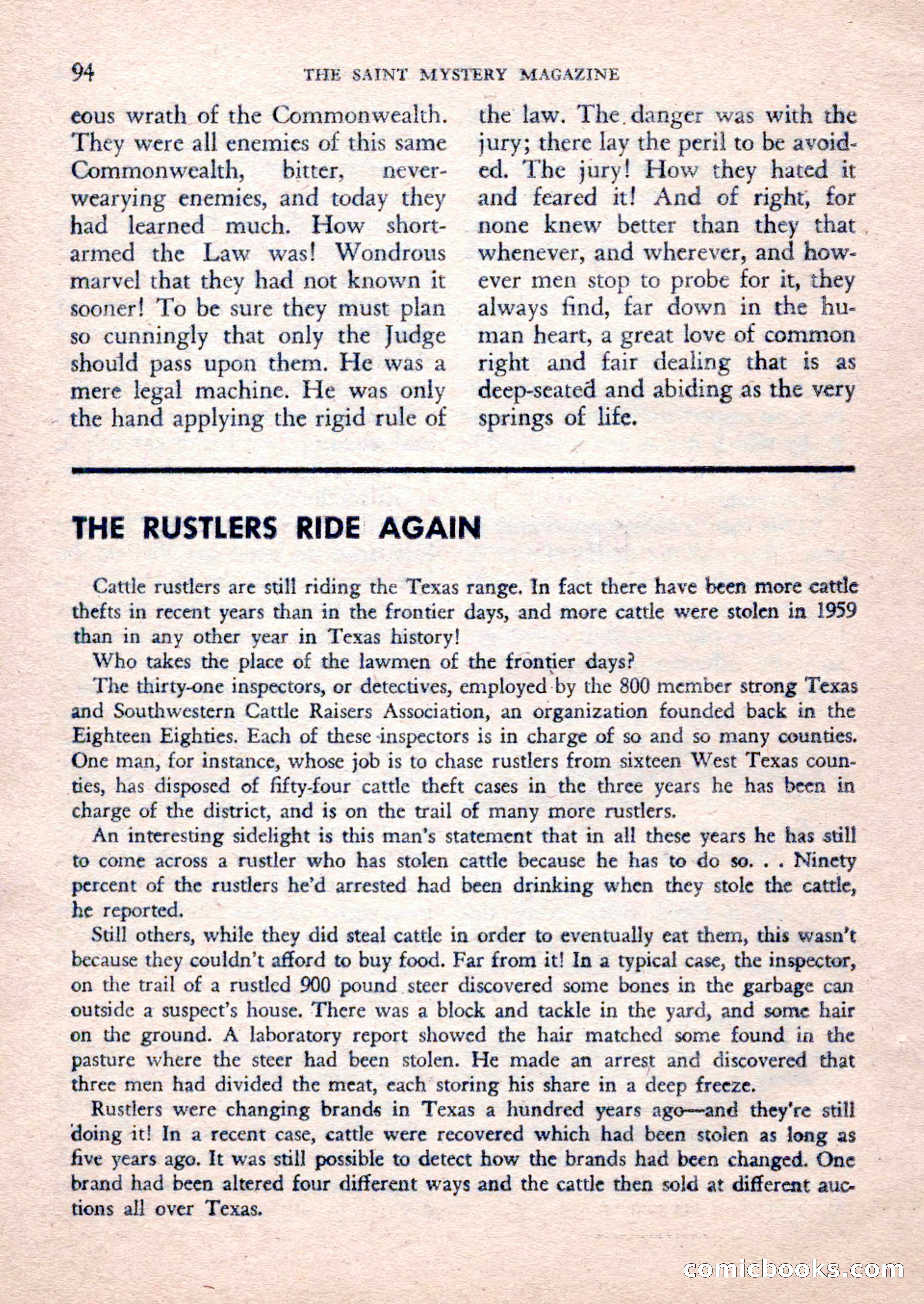 The Saint Mystery Magazine, February 1962 — page 96 of 132