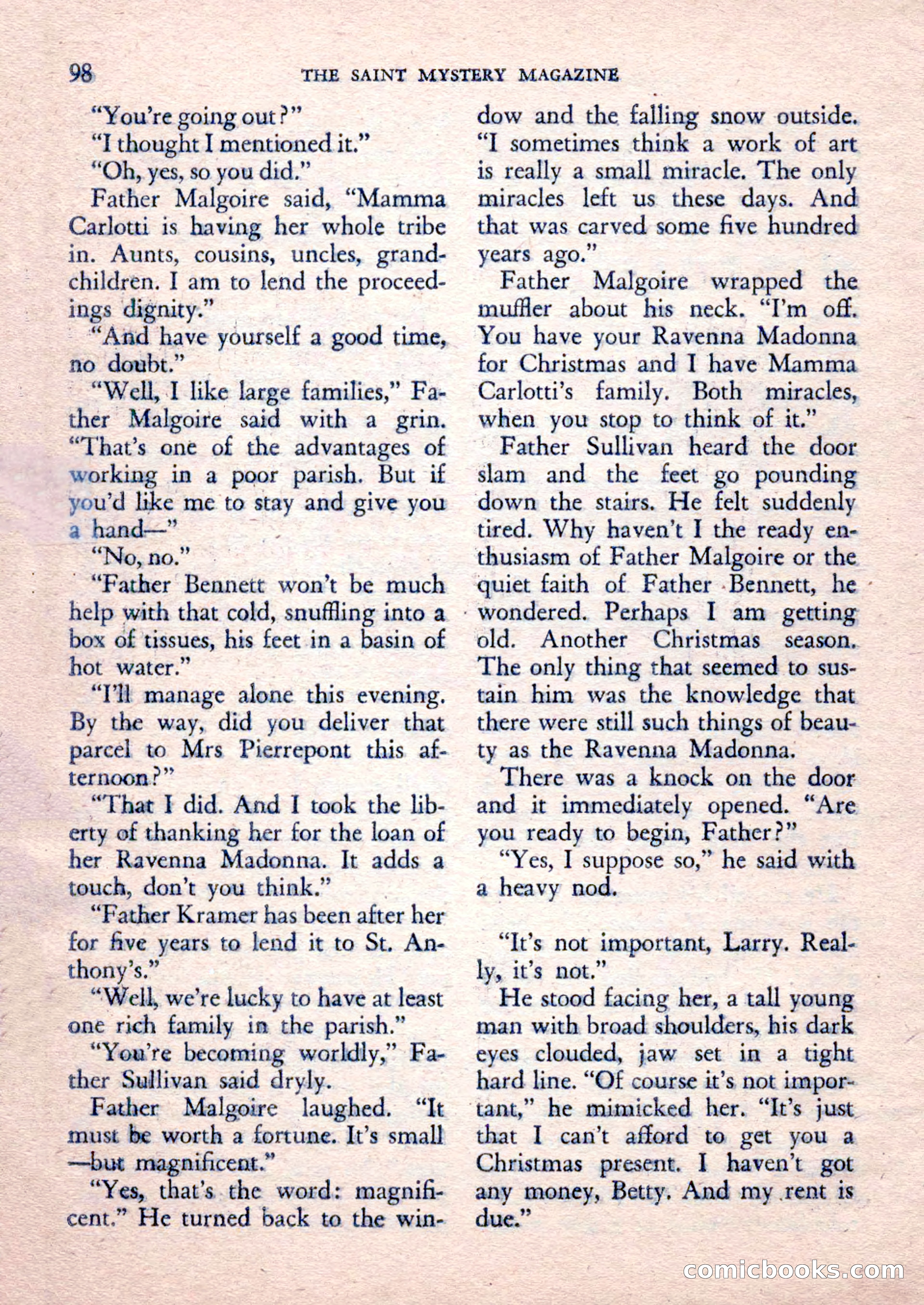 The Saint Mystery Magazine, February 1962 — page 100 of 132