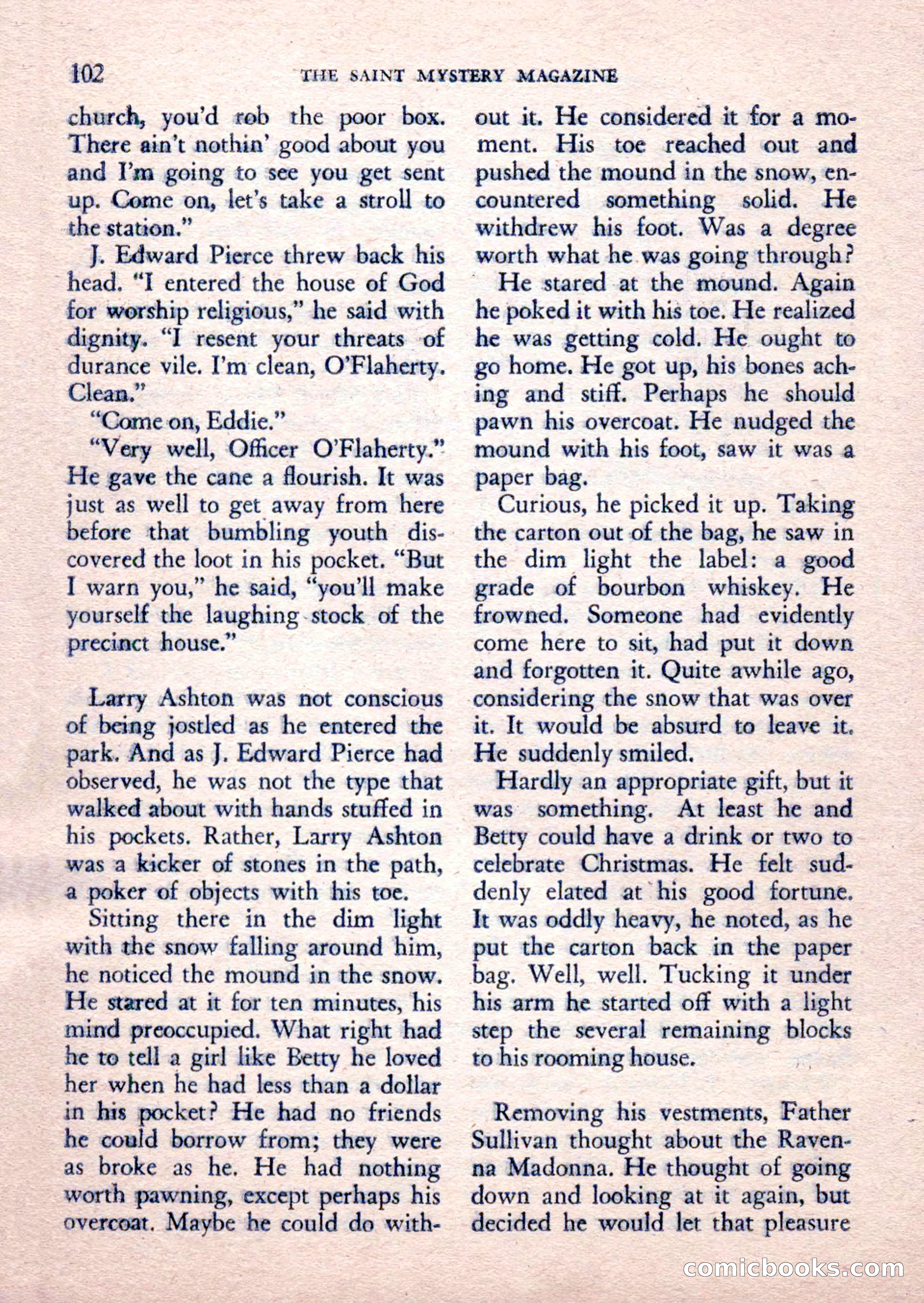 The Saint Mystery Magazine, February 1962 — page 104 of 132