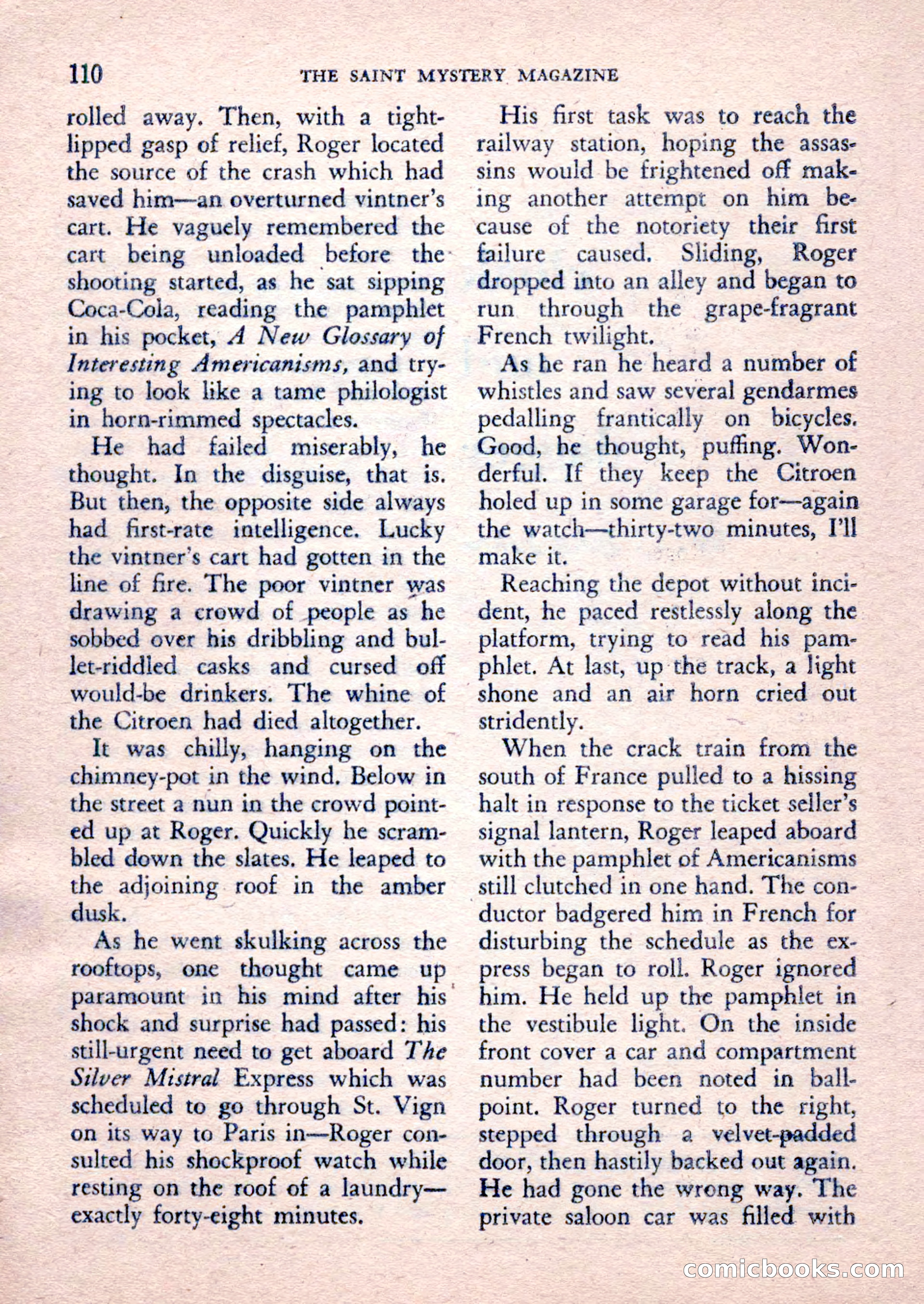 The Saint Mystery Magazine, February 1962 — page 112 of 132