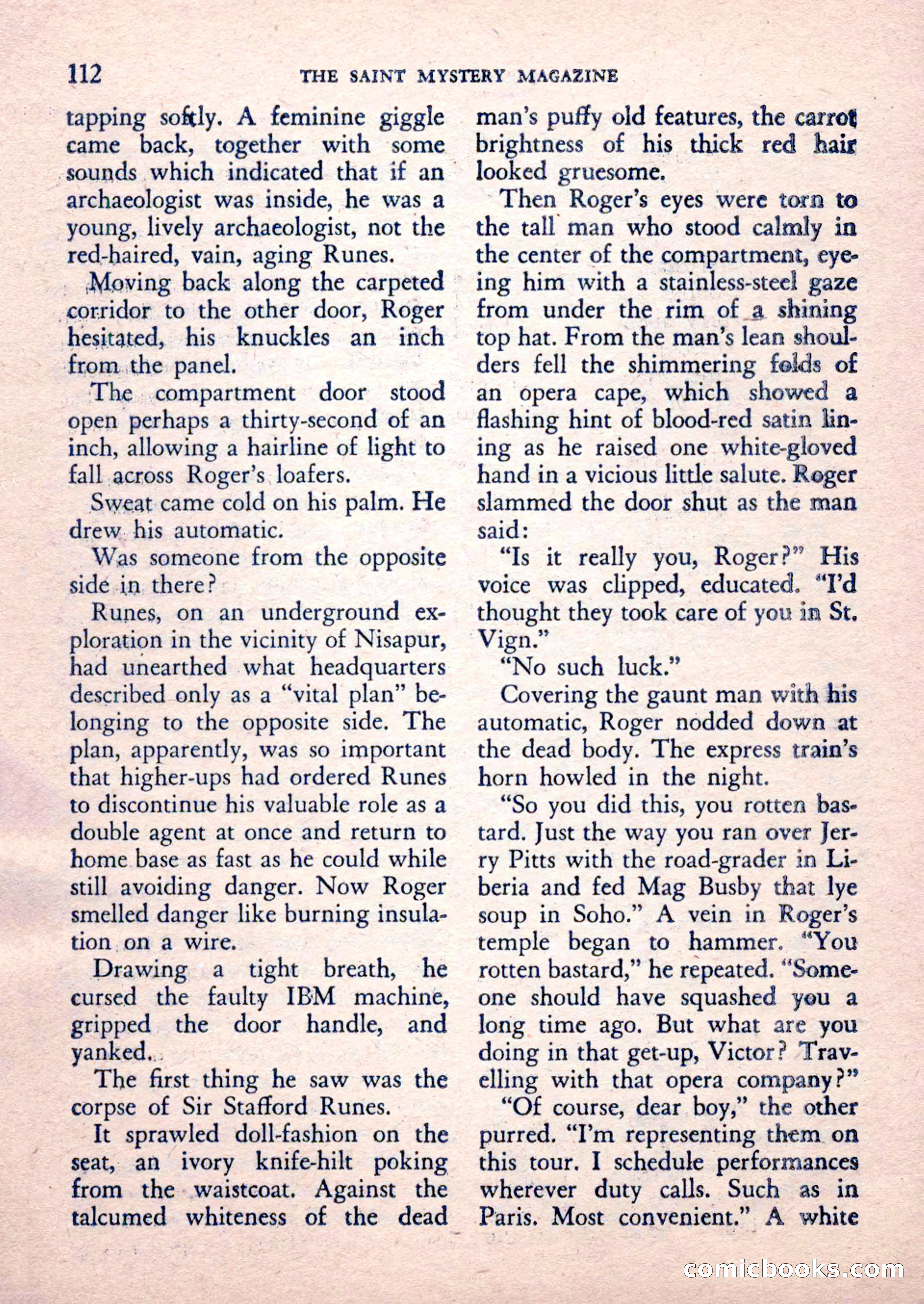 The Saint Mystery Magazine, February 1962 — page 114 of 132