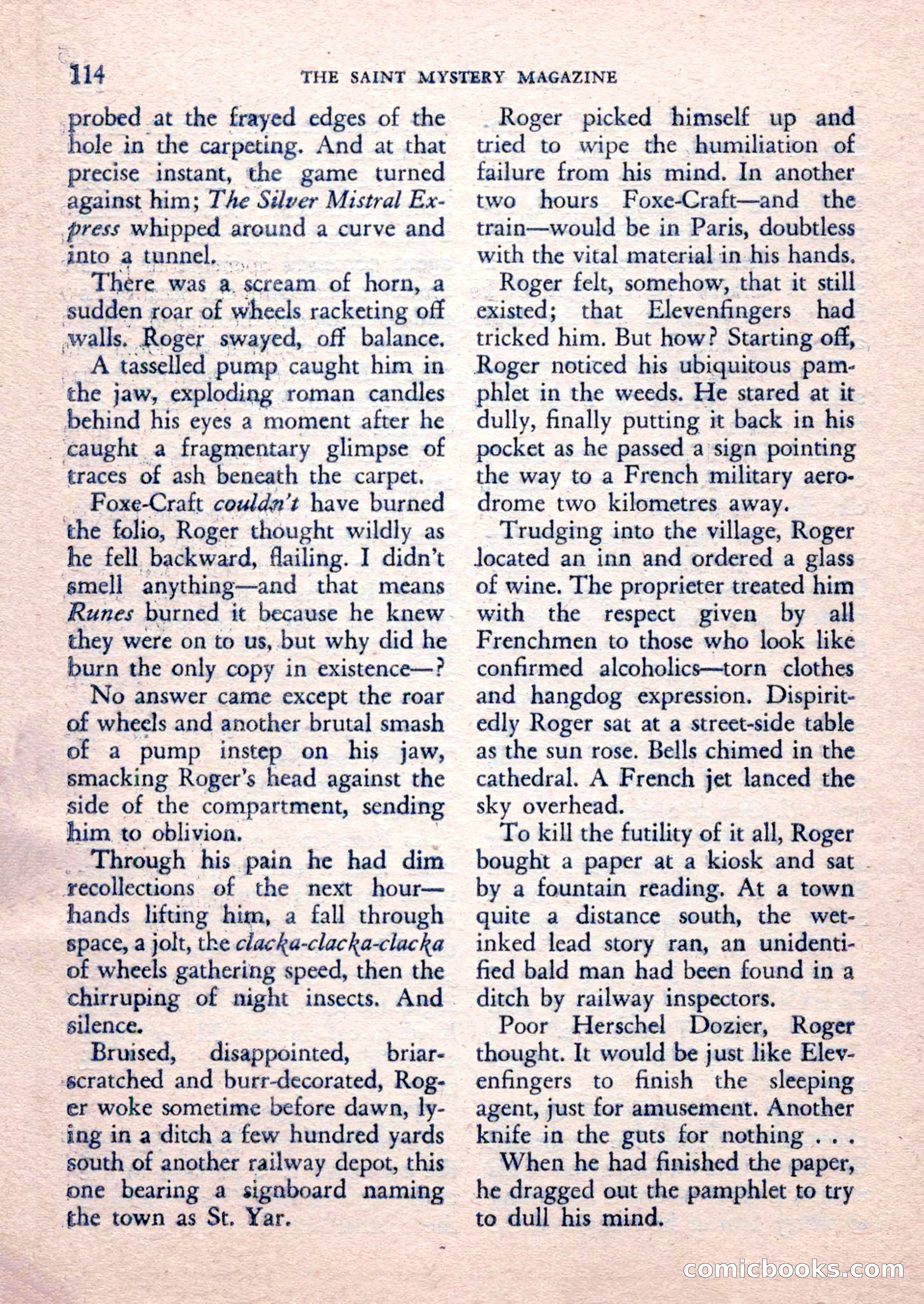 The Saint Mystery Magazine, February 1962 — page 116 of 132