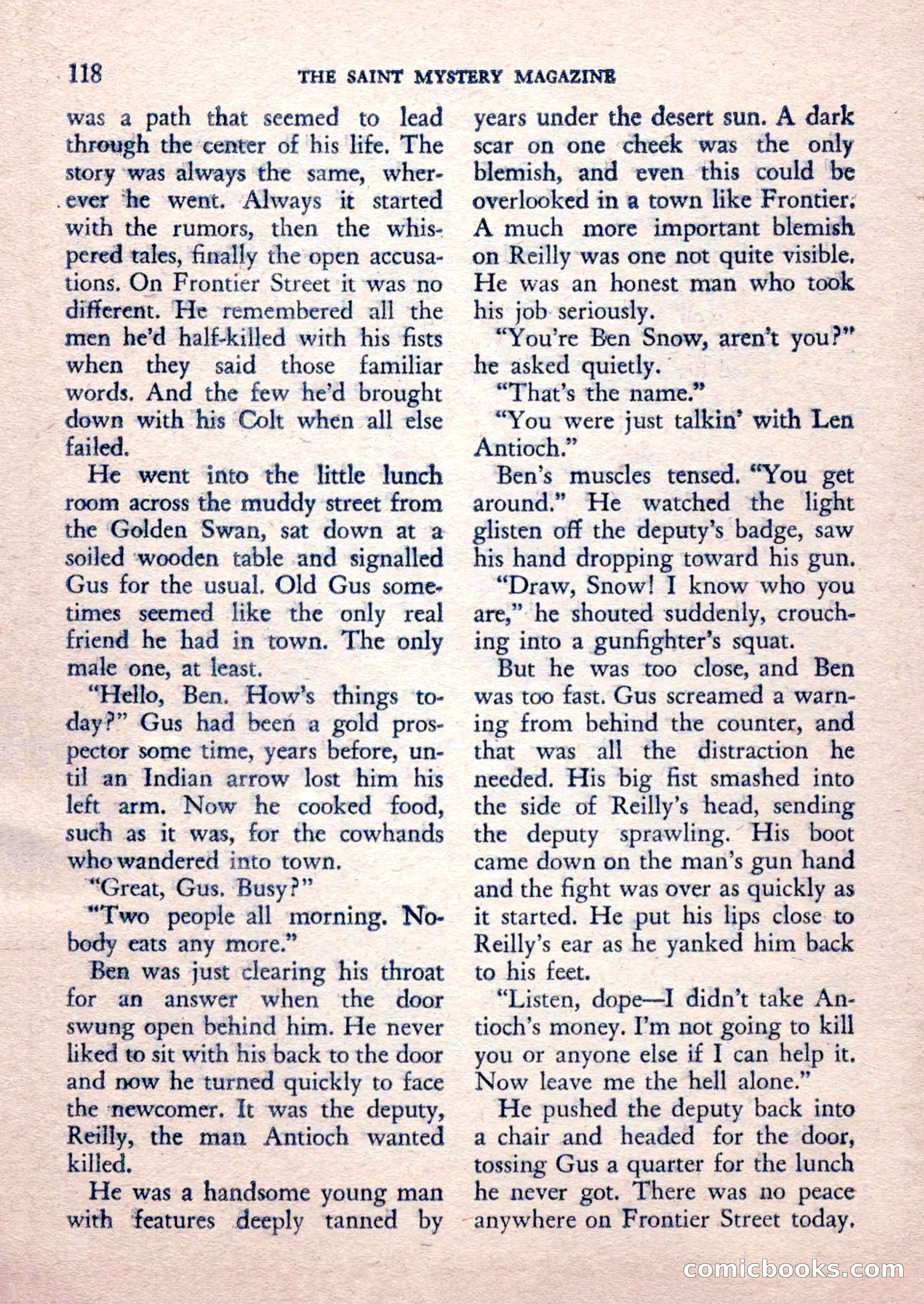 The Saint Mystery Magazine, February 1962 — page 120 of 132