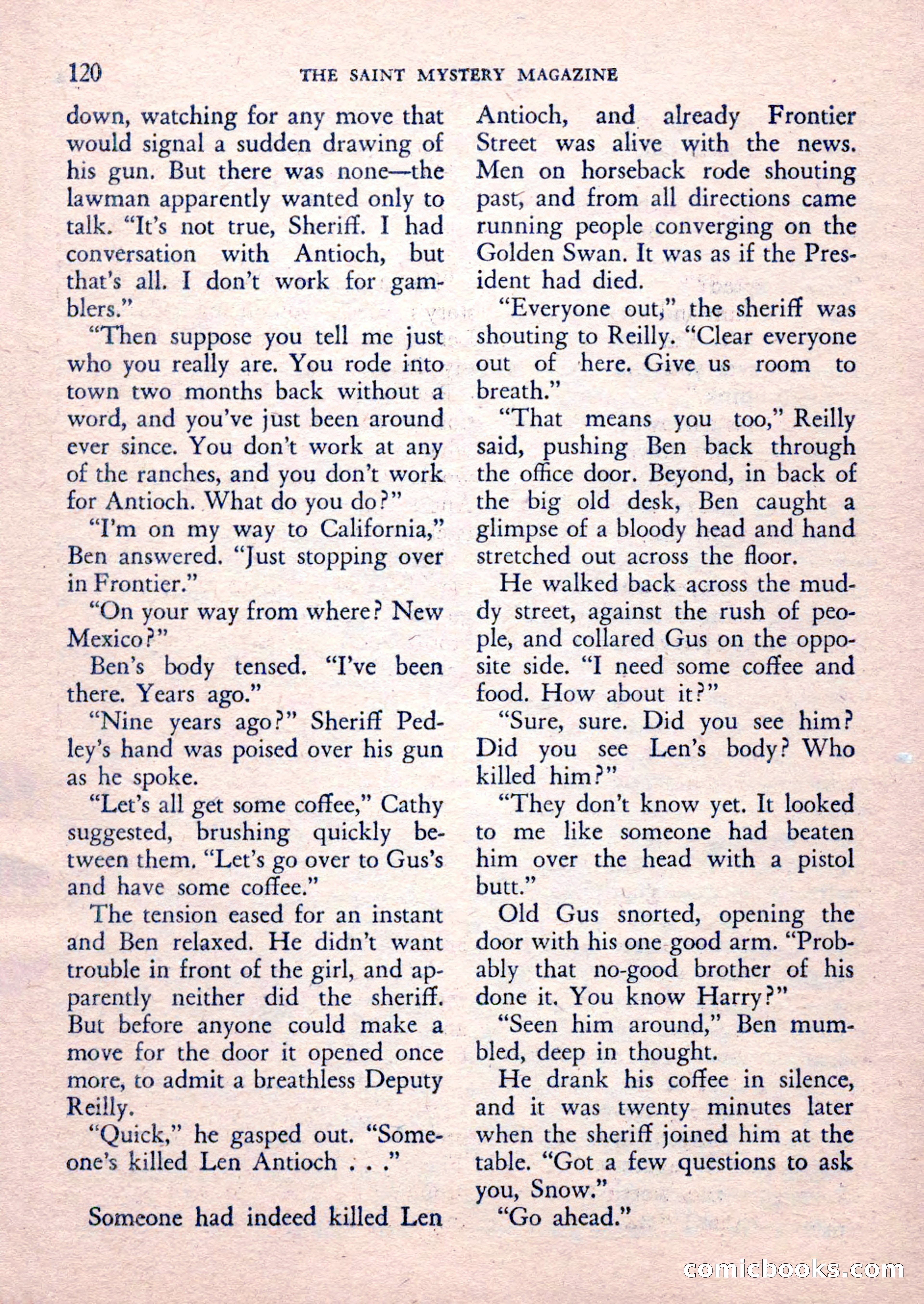The Saint Mystery Magazine, February 1962 — page 122 of 132