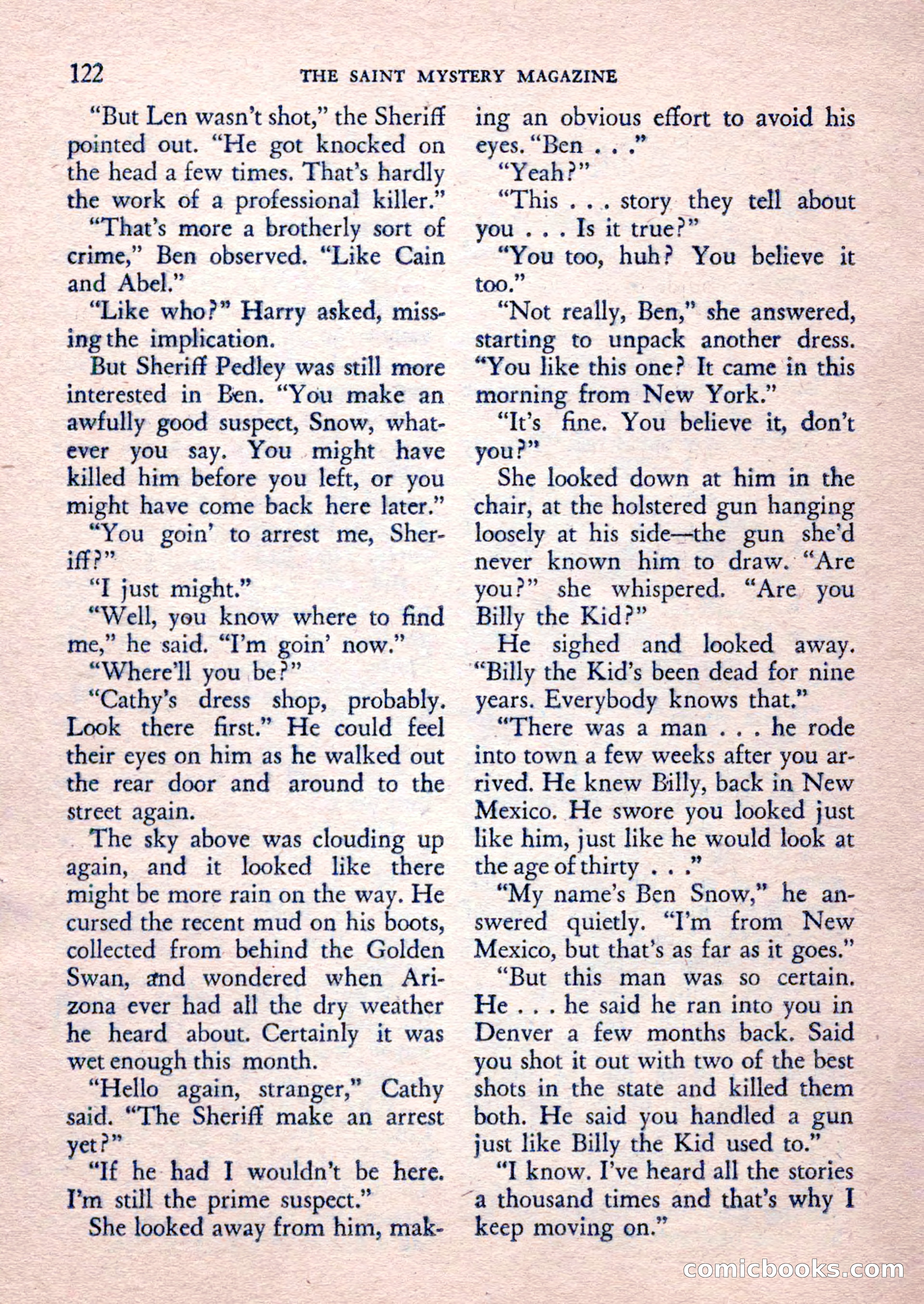 The Saint Mystery Magazine, February 1962 — page 124 of 132