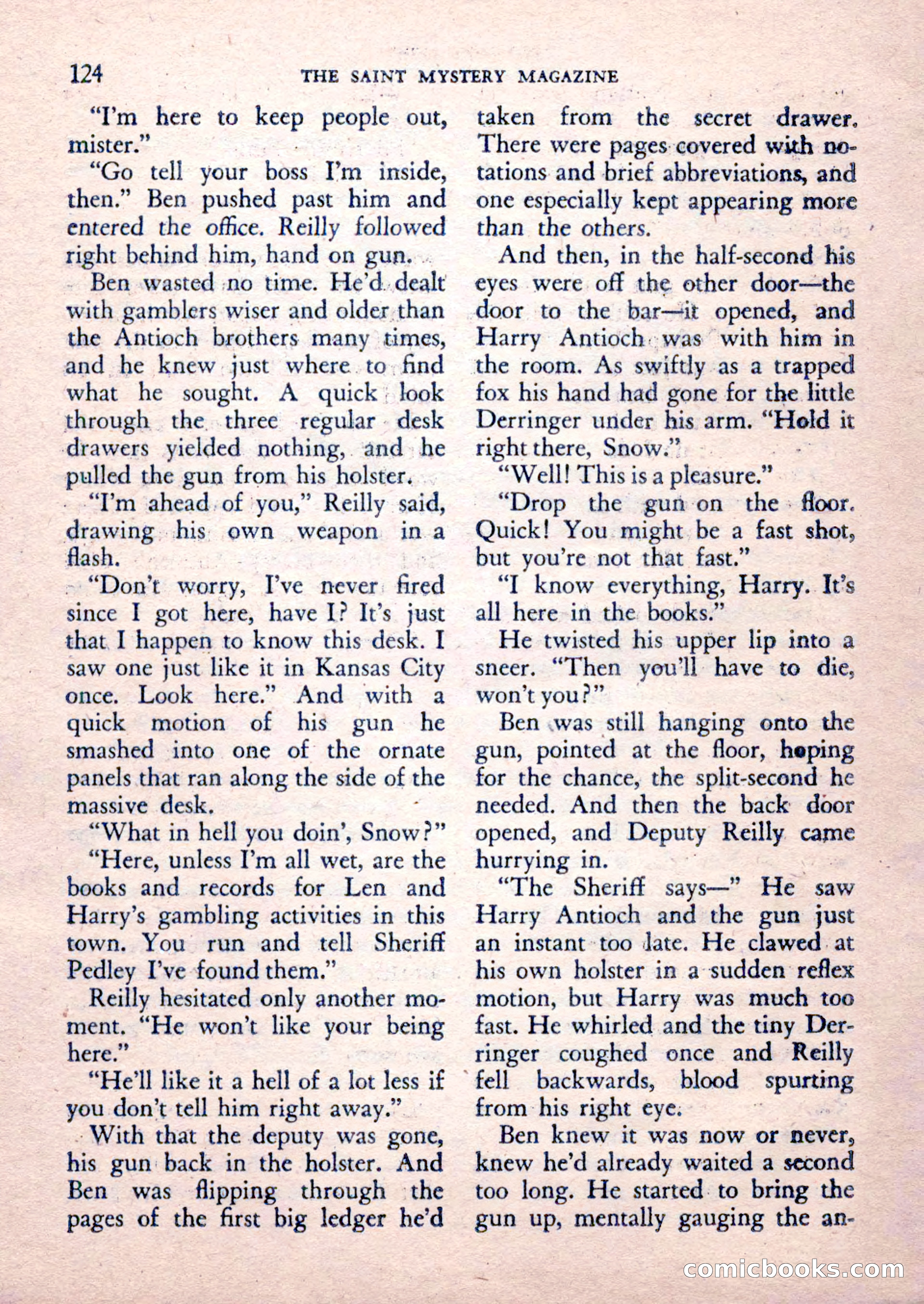 The Saint Mystery Magazine, February 1962 — page 126 of 132