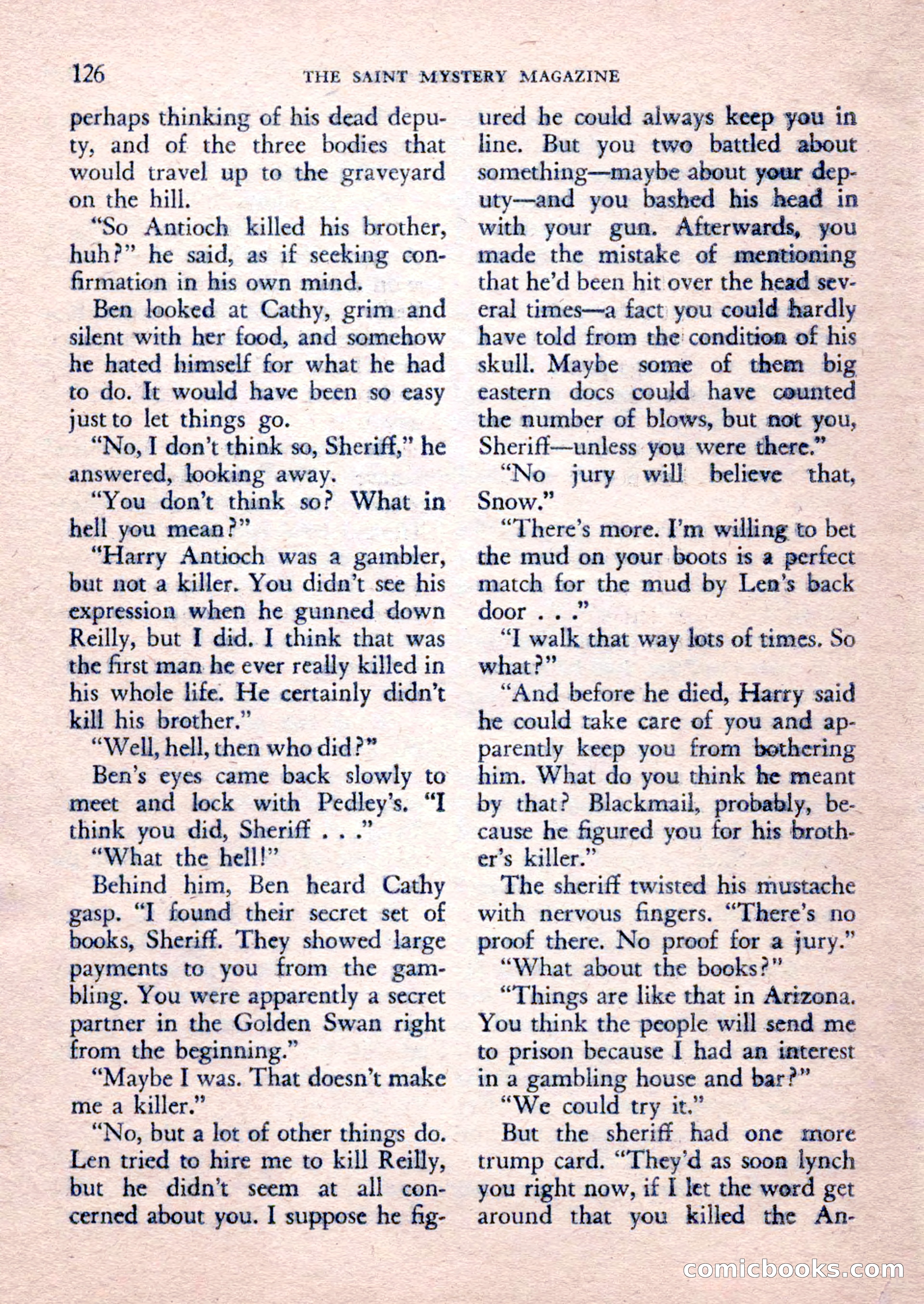 The Saint Mystery Magazine, February 1962 — page 128 of 132