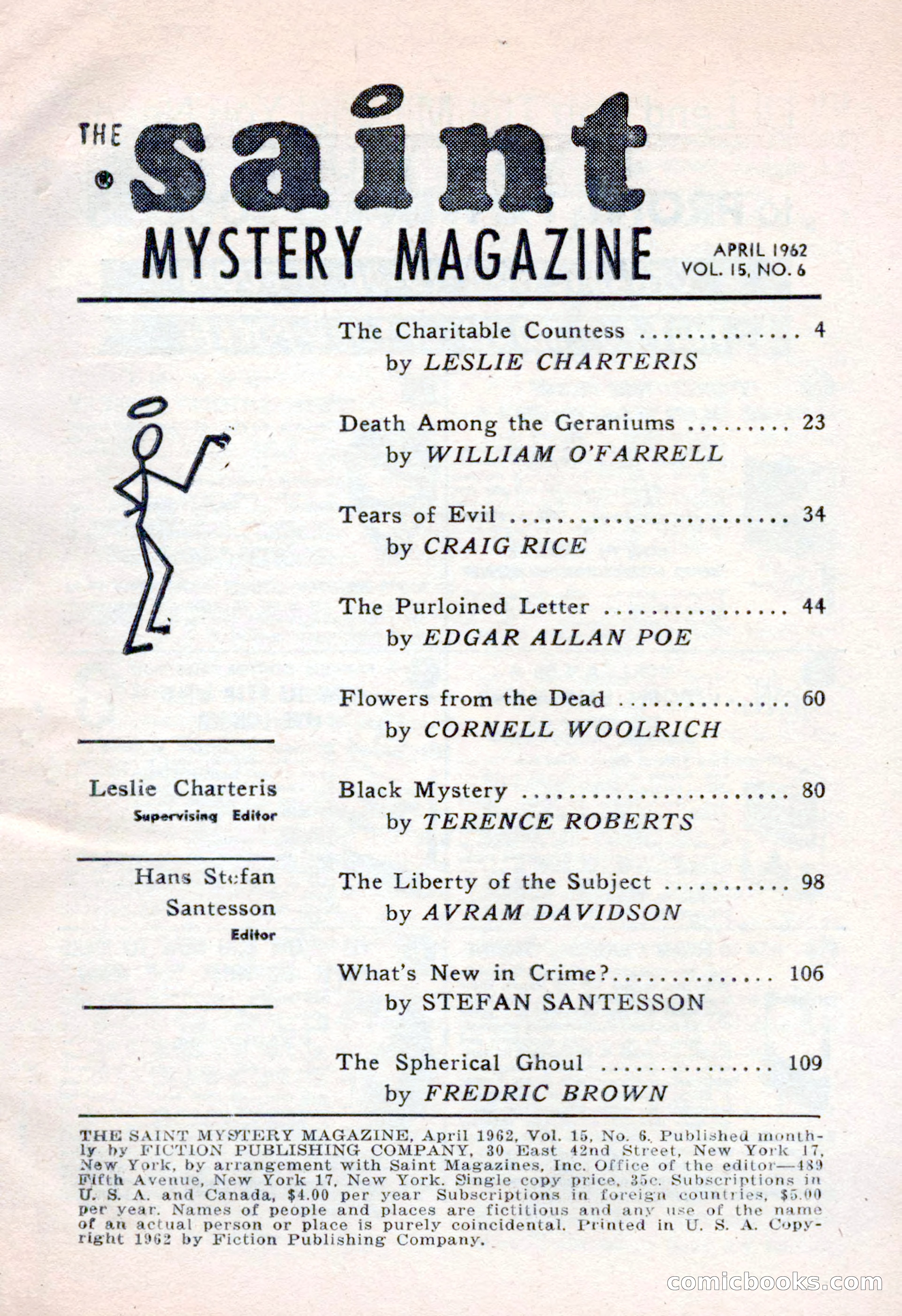 The Saint Mystery Magazine, April 1962 — page 3 of 132