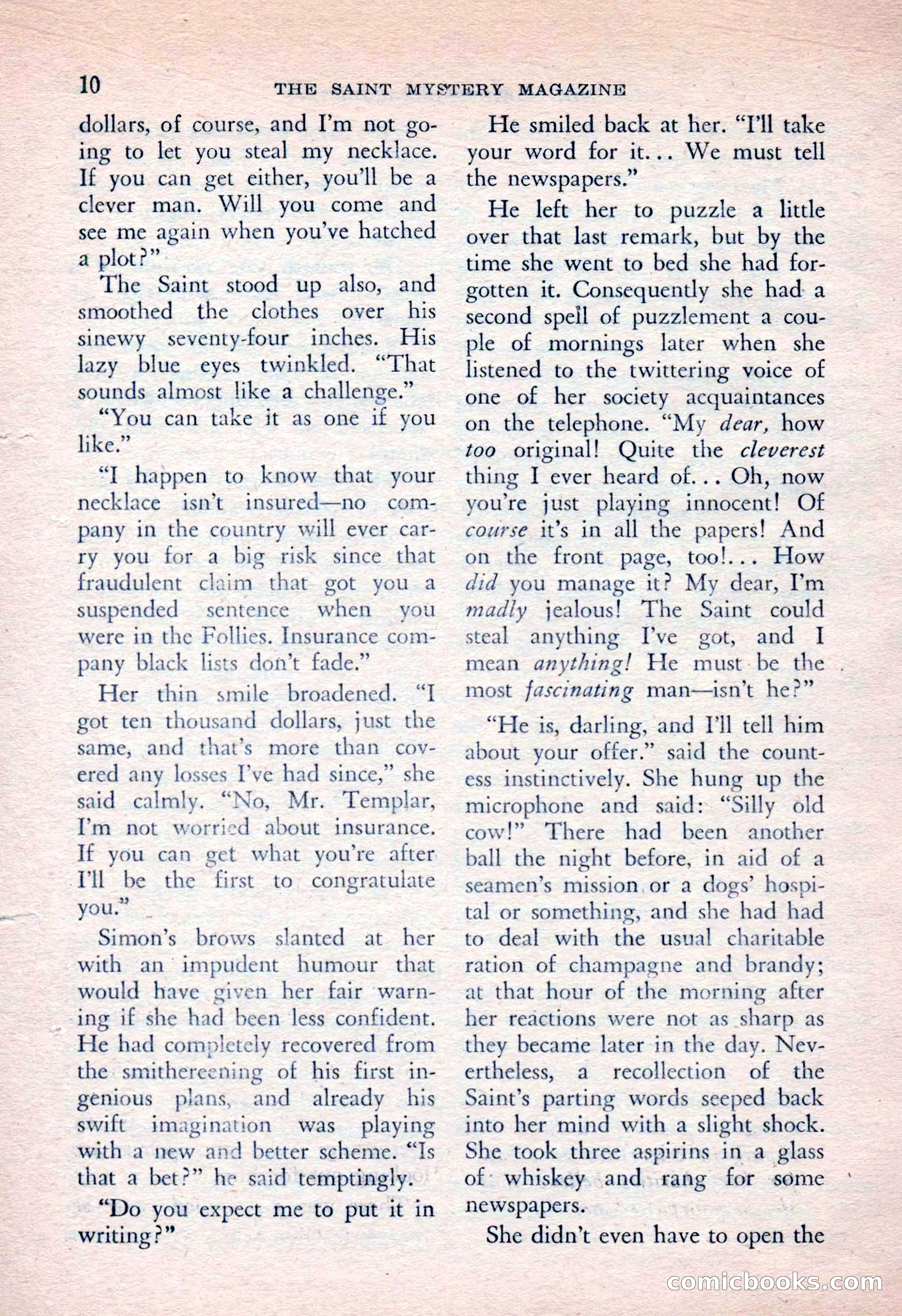 The Saint Mystery Magazine, April 1962 — page 12 of 132