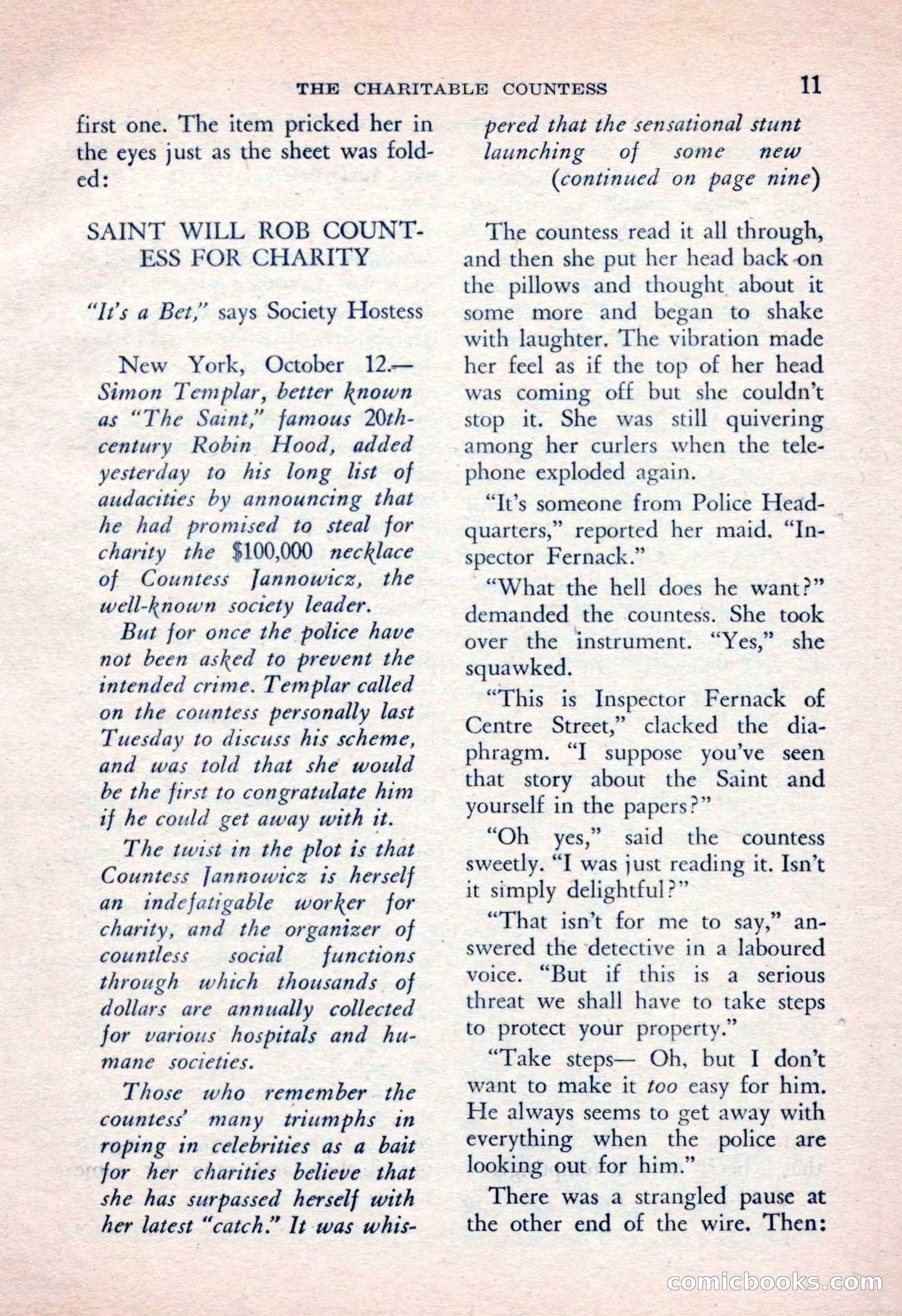 The Saint Mystery Magazine, April 1962 — page 13 of 132