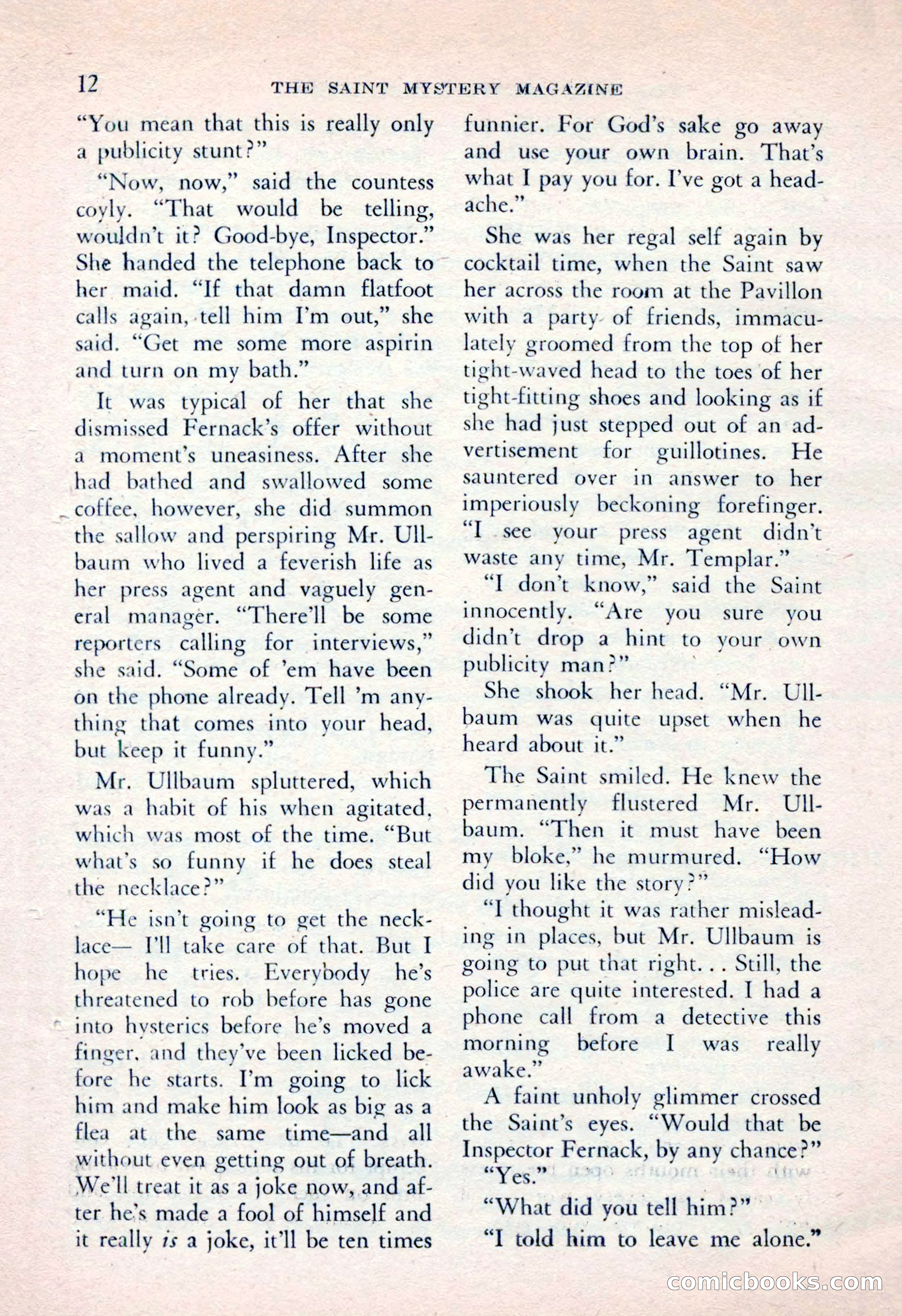 The Saint Mystery Magazine, April 1962 — page 14 of 132