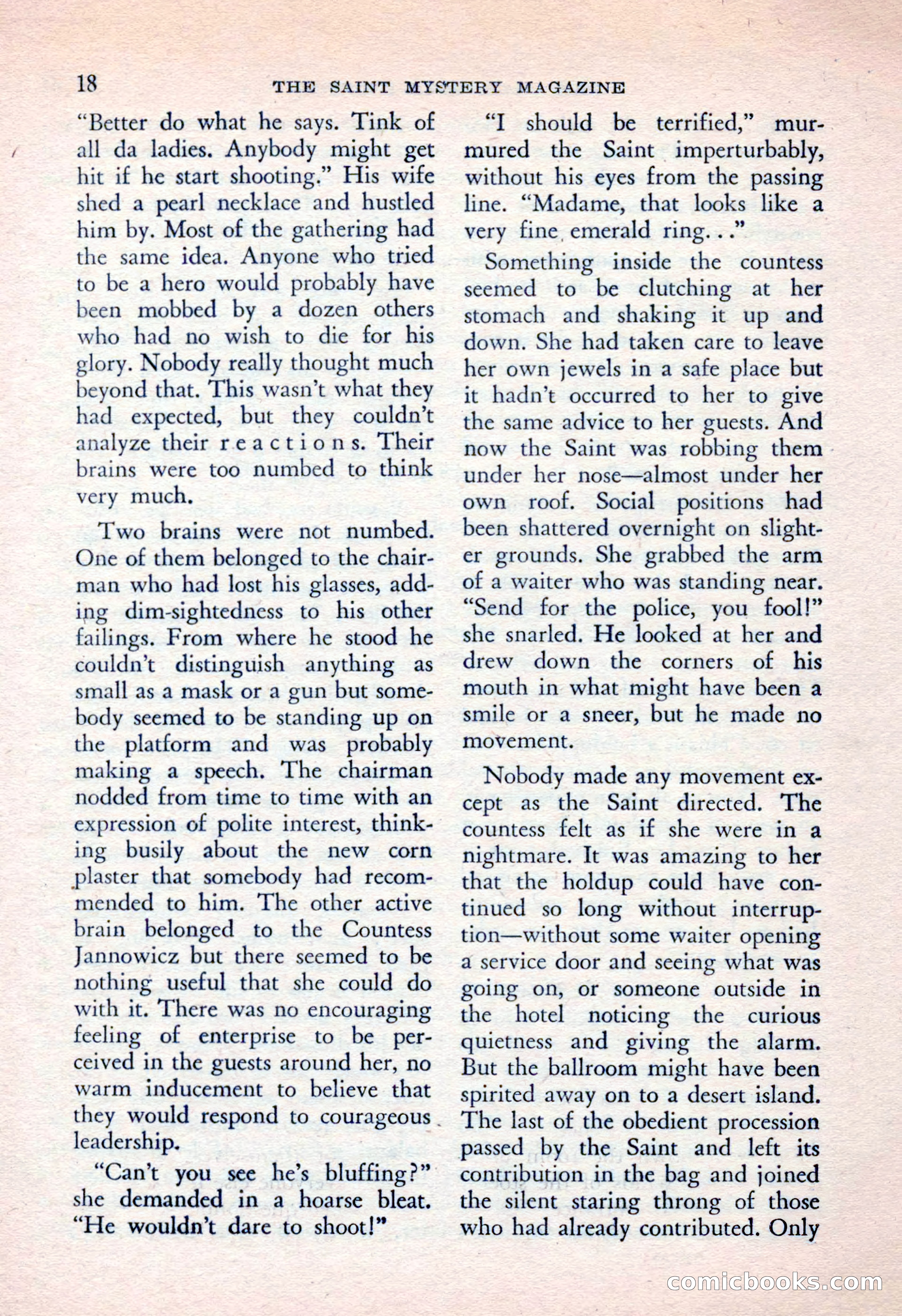 The Saint Mystery Magazine, April 1962 — page 20 of 132