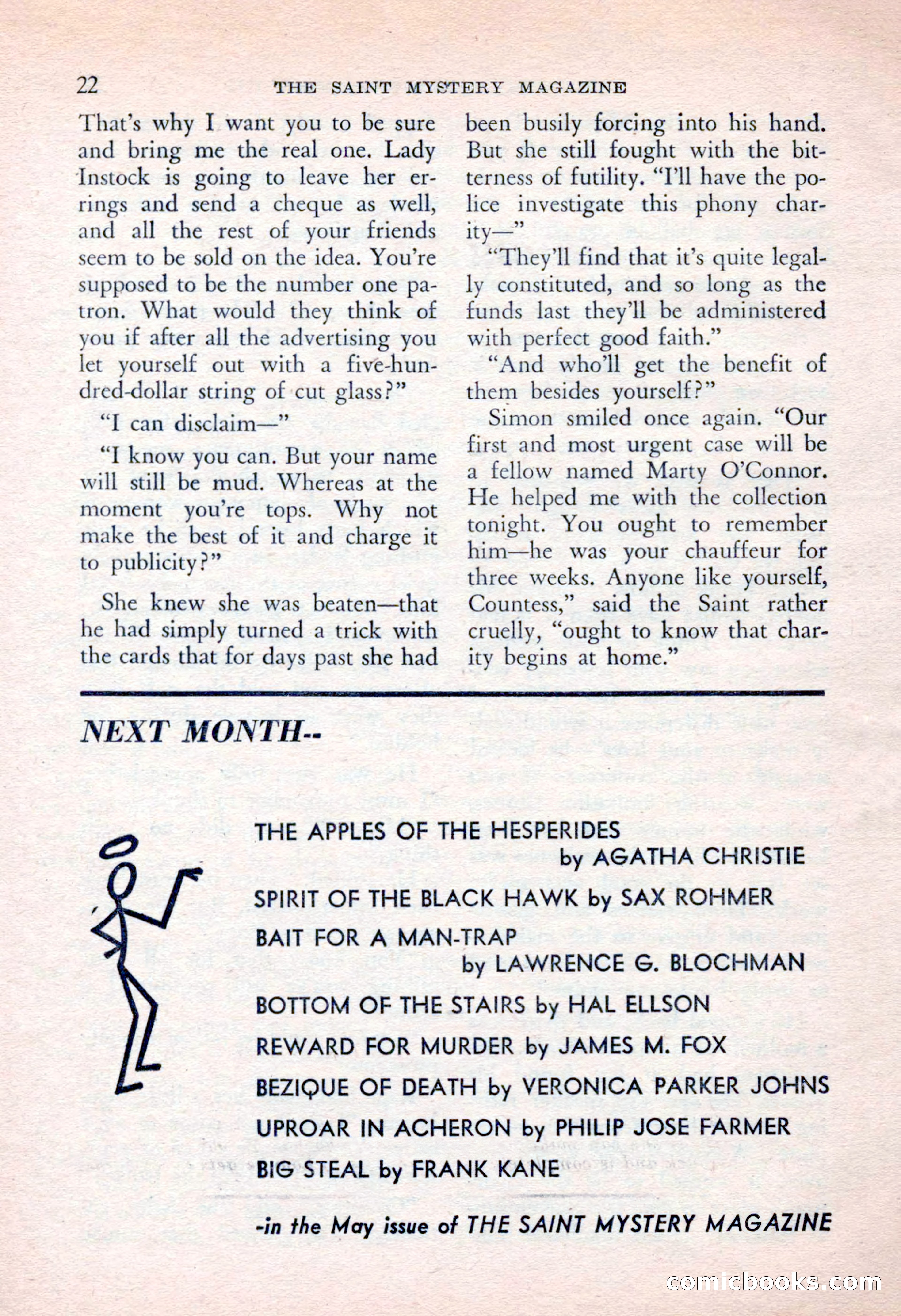 The Saint Mystery Magazine, April 1962 — page 24 of 132