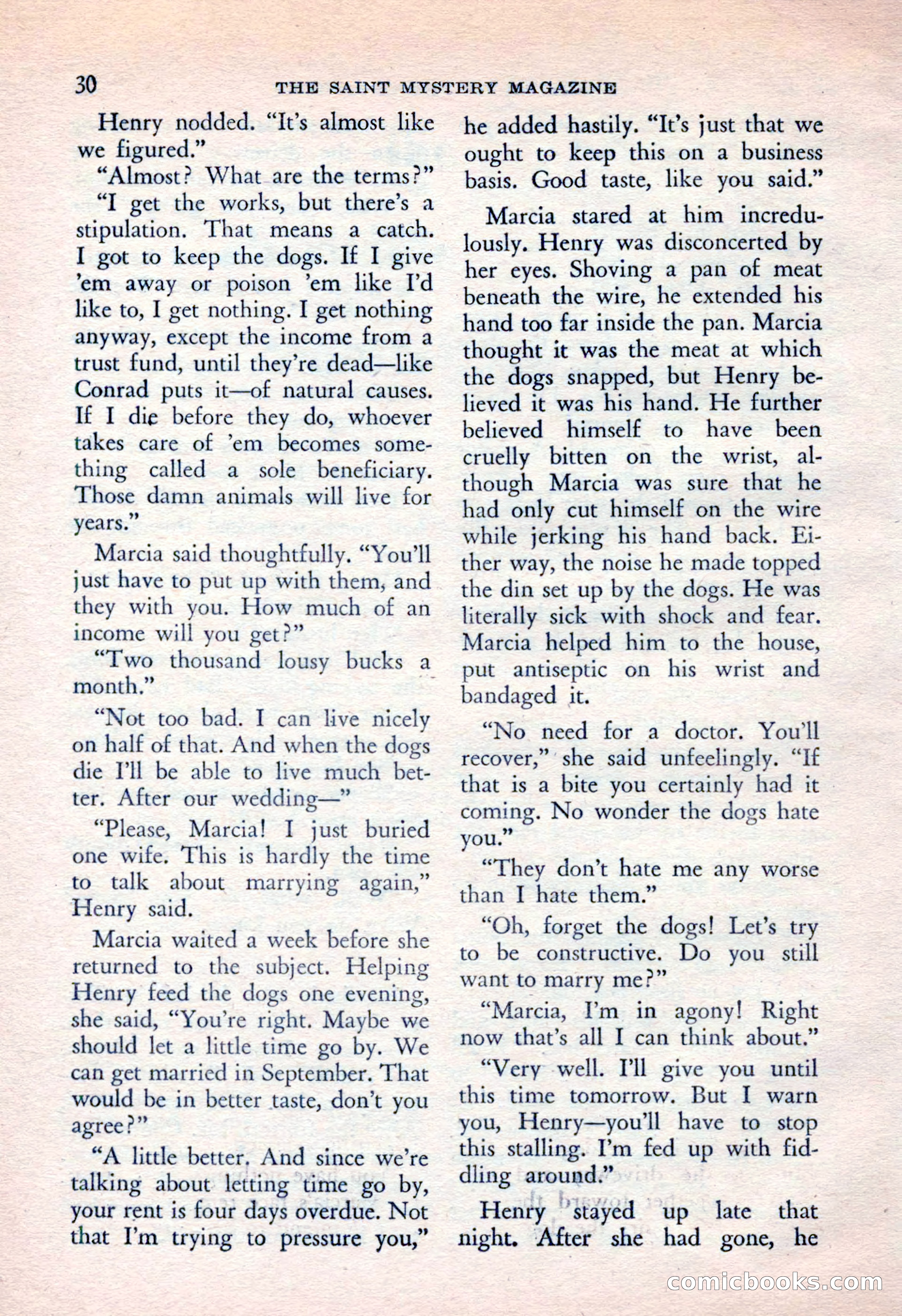 The Saint Mystery Magazine, April 1962 — page 32 of 132