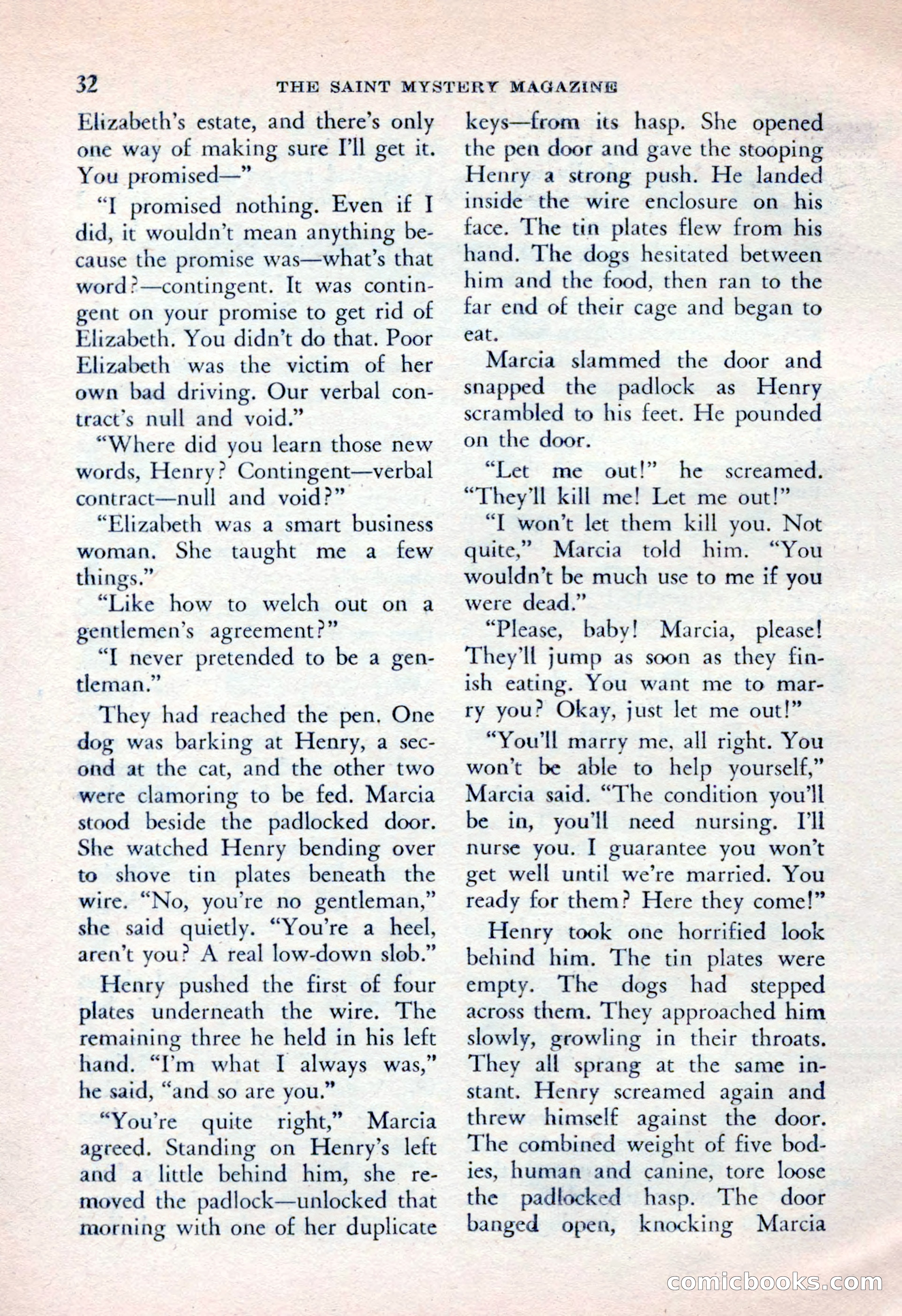 The Saint Mystery Magazine, April 1962 — page 34 of 132