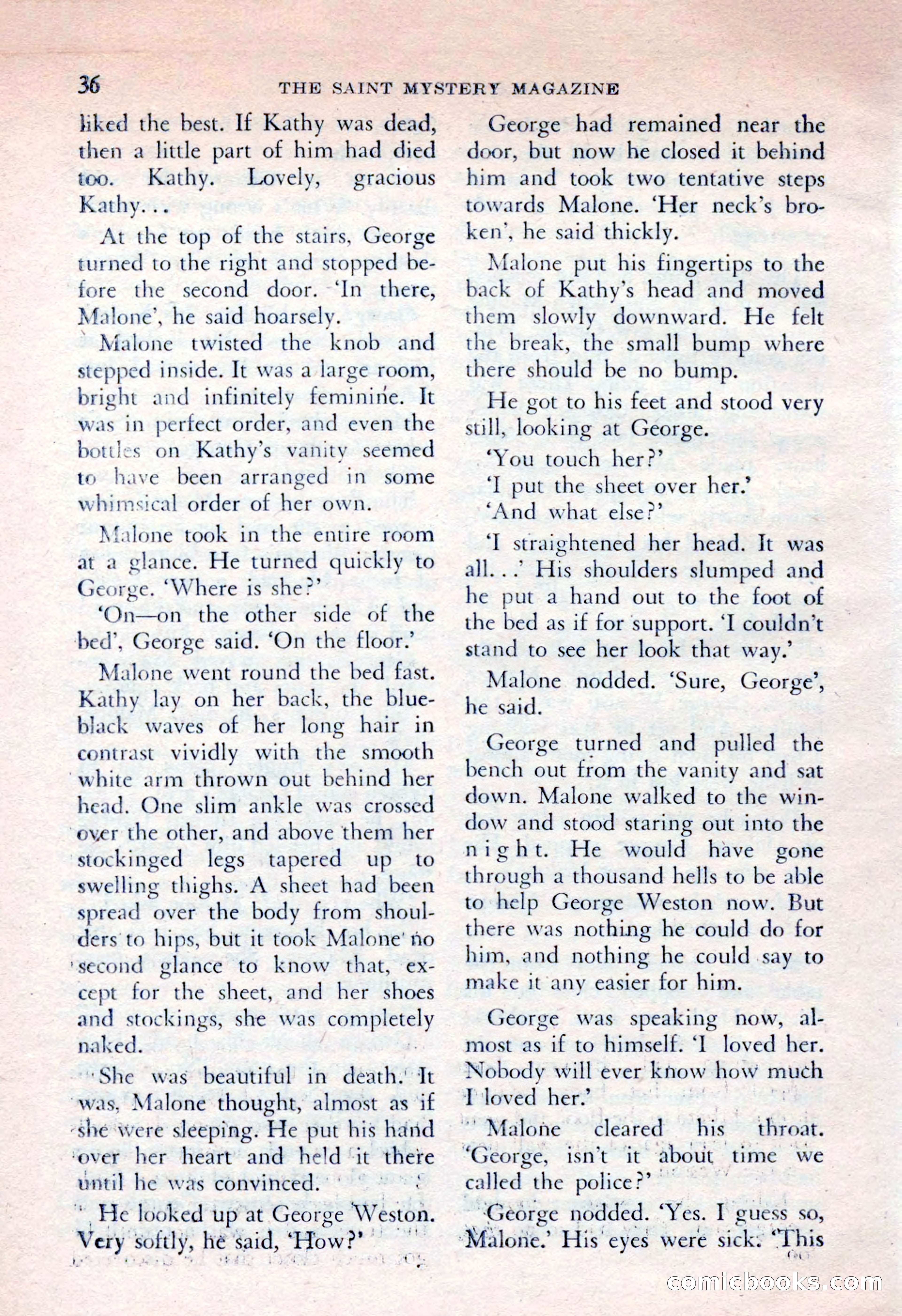 The Saint Mystery Magazine, April 1962 — page 38 of 132