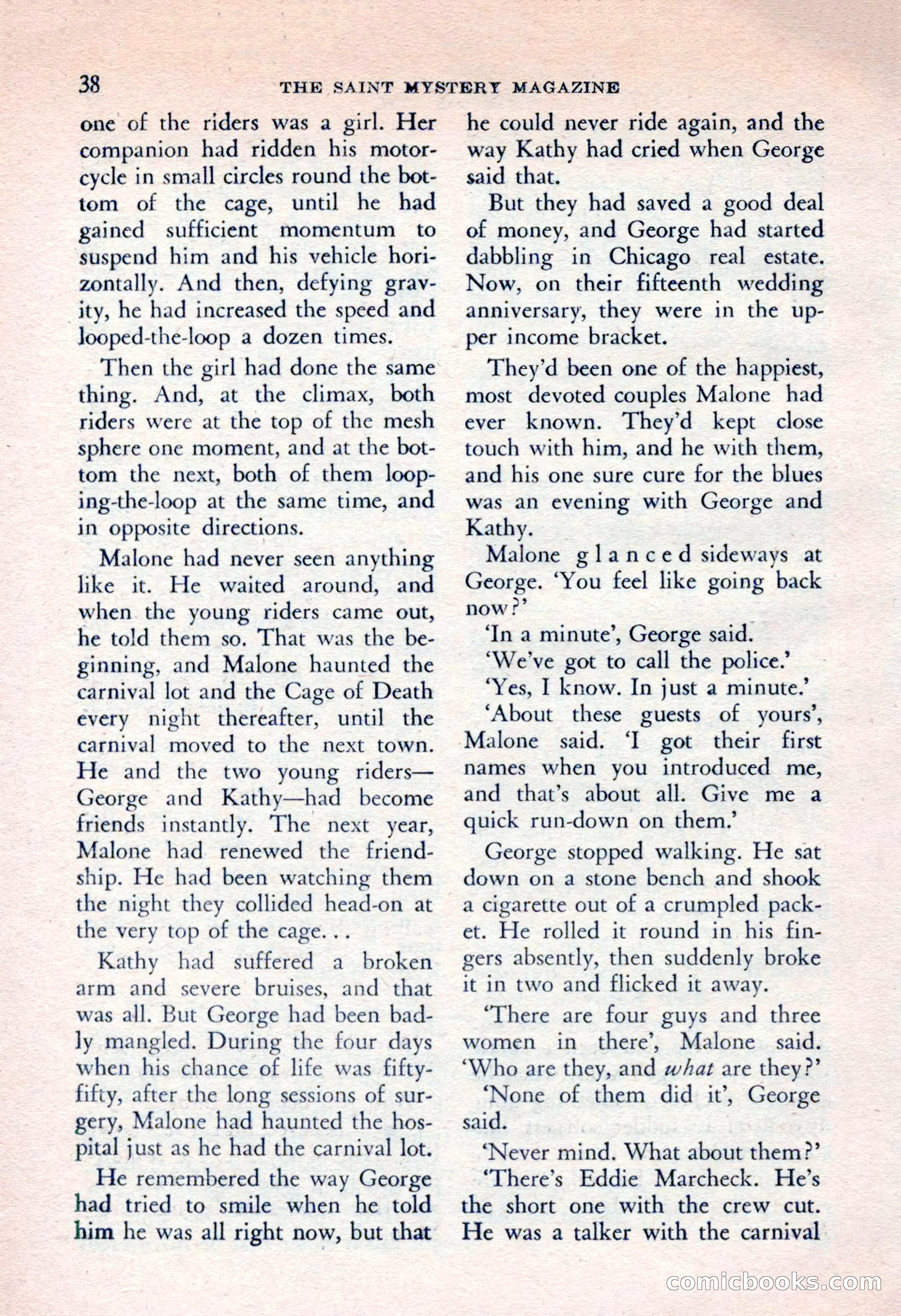 The Saint Mystery Magazine, April 1962 — page 40 of 132