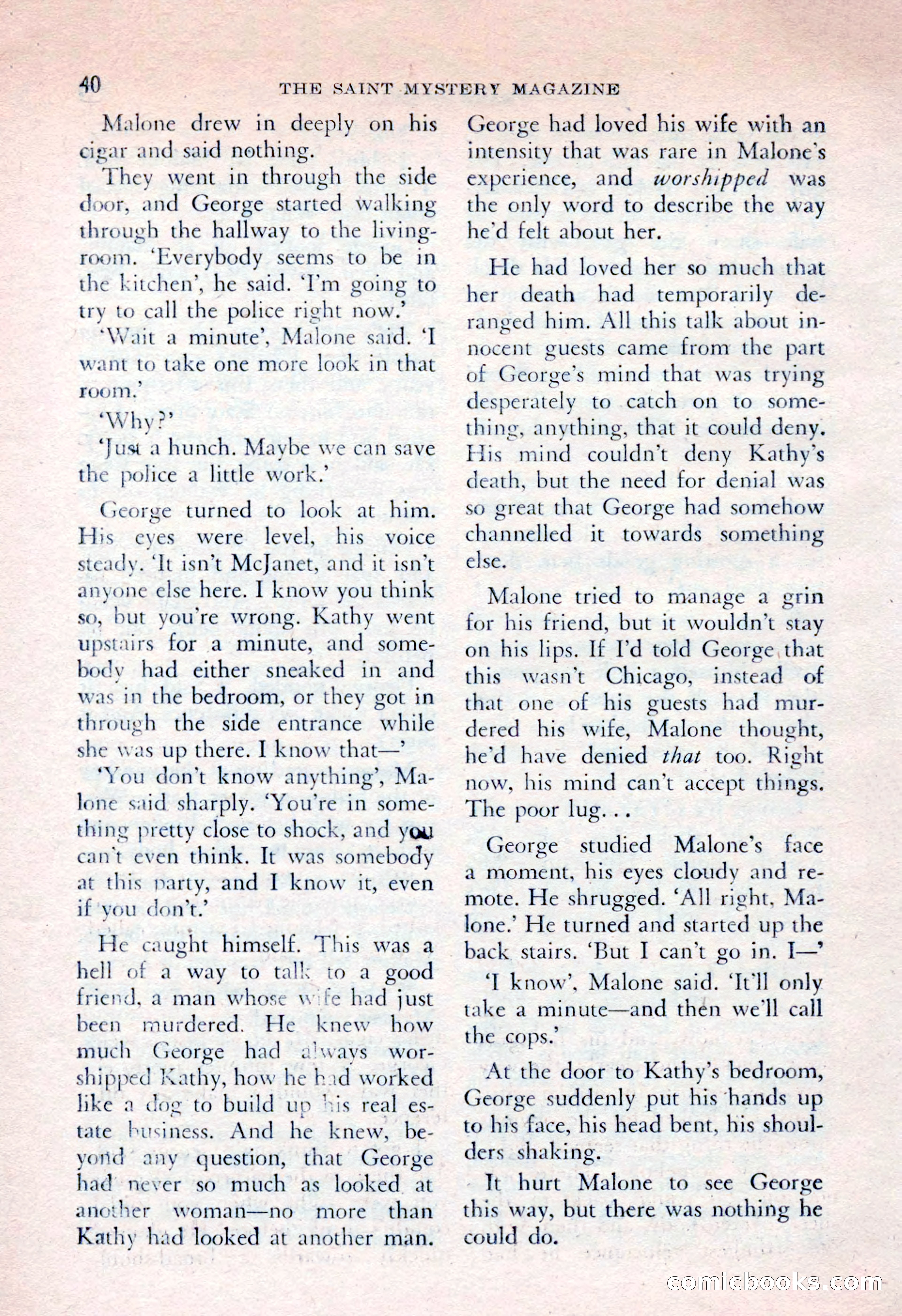 The Saint Mystery Magazine, April 1962 — page 42 of 132