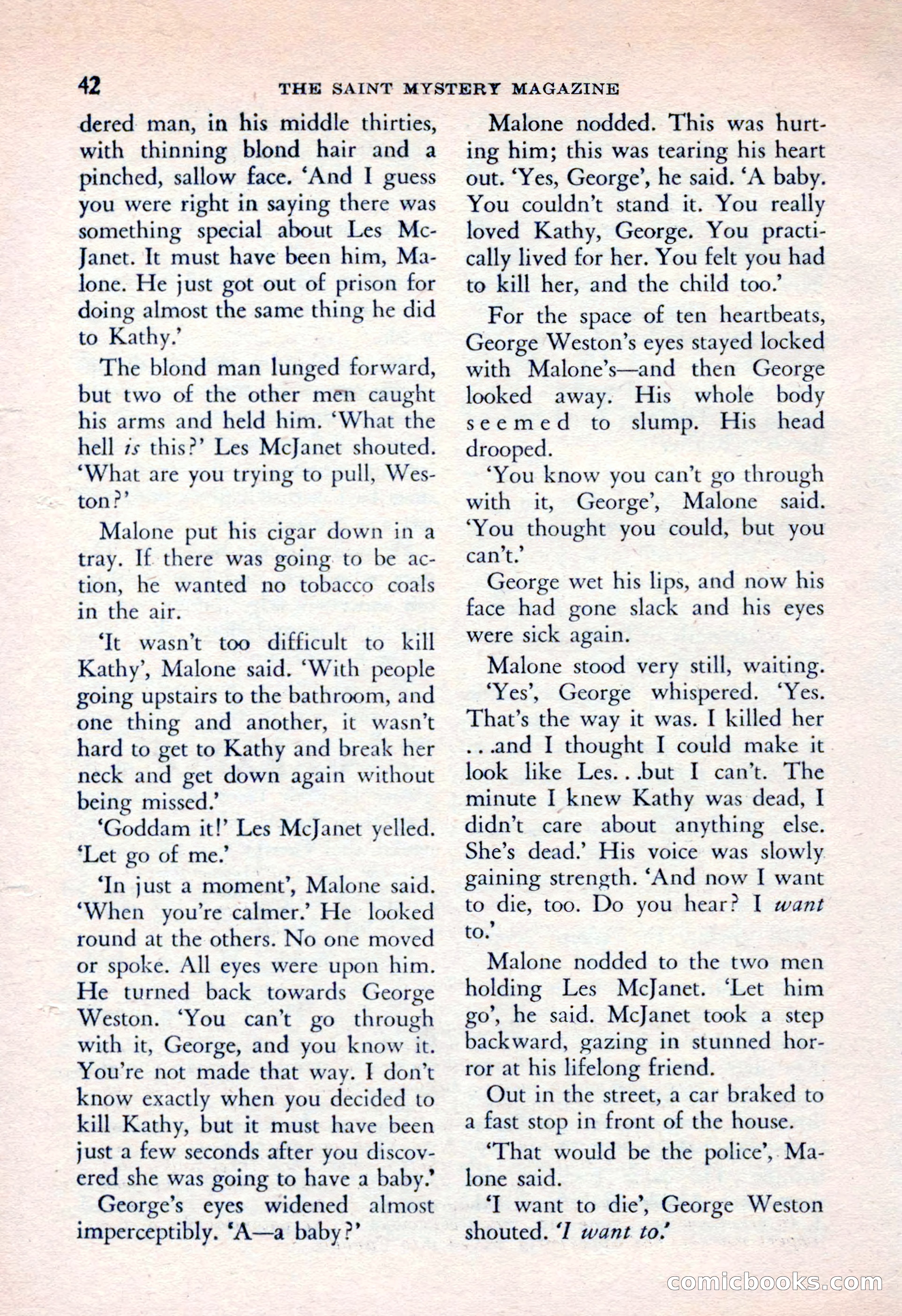 The Saint Mystery Magazine, April 1962 — page 44 of 132