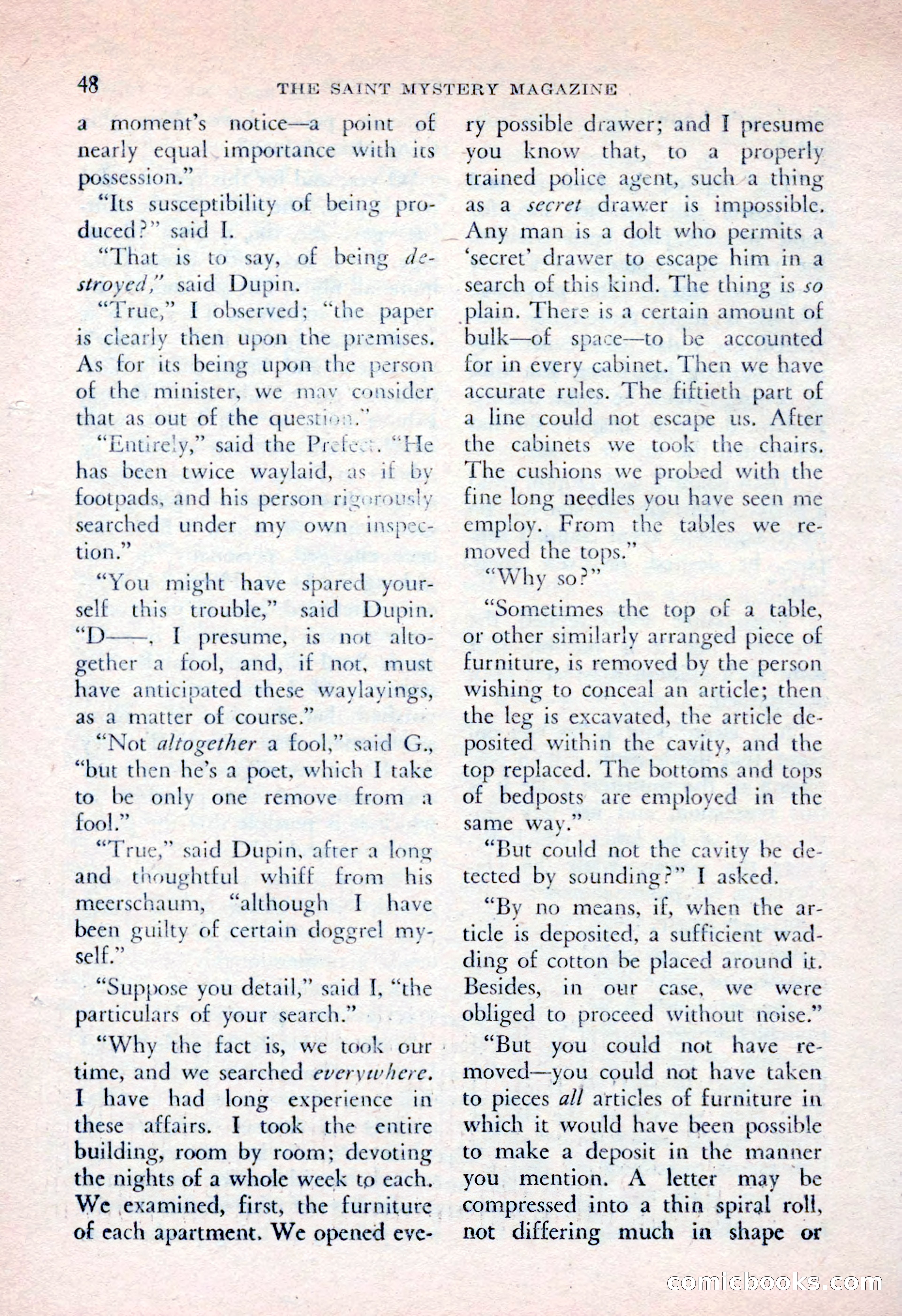 The Saint Mystery Magazine, April 1962 — page 50 of 132