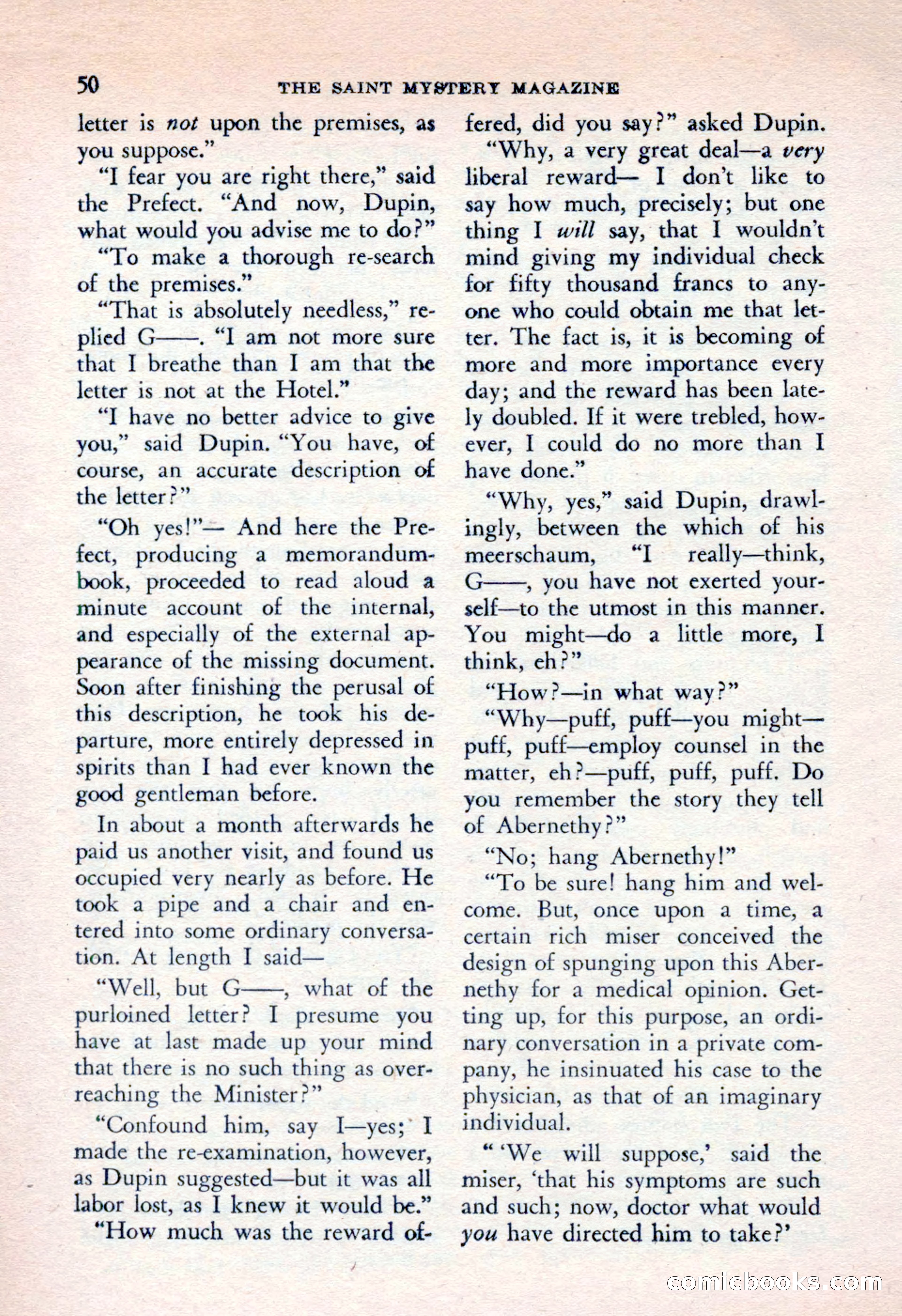 The Saint Mystery Magazine, April 1962 — page 52 of 132