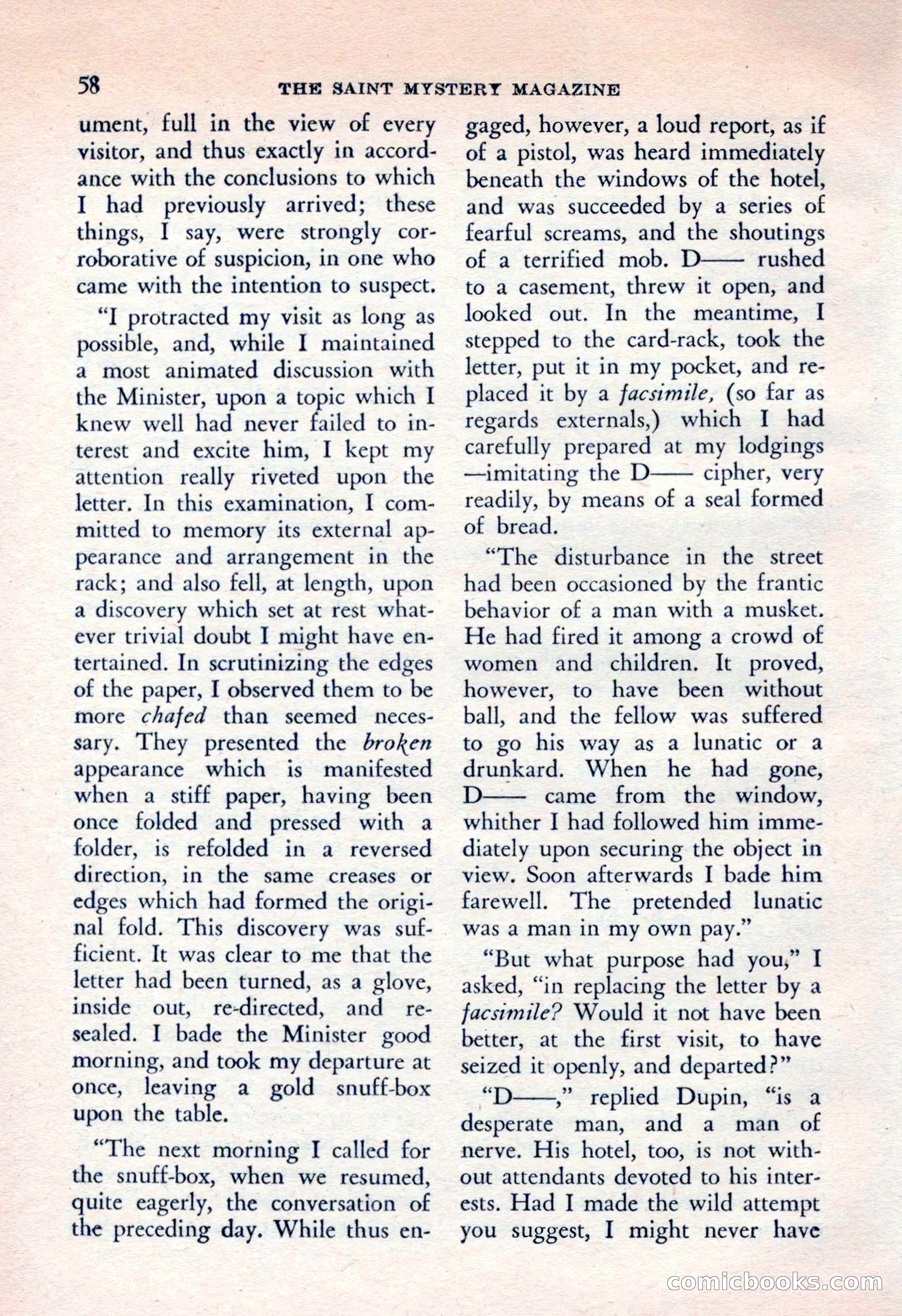 The Saint Mystery Magazine, April 1962 — page 60 of 132