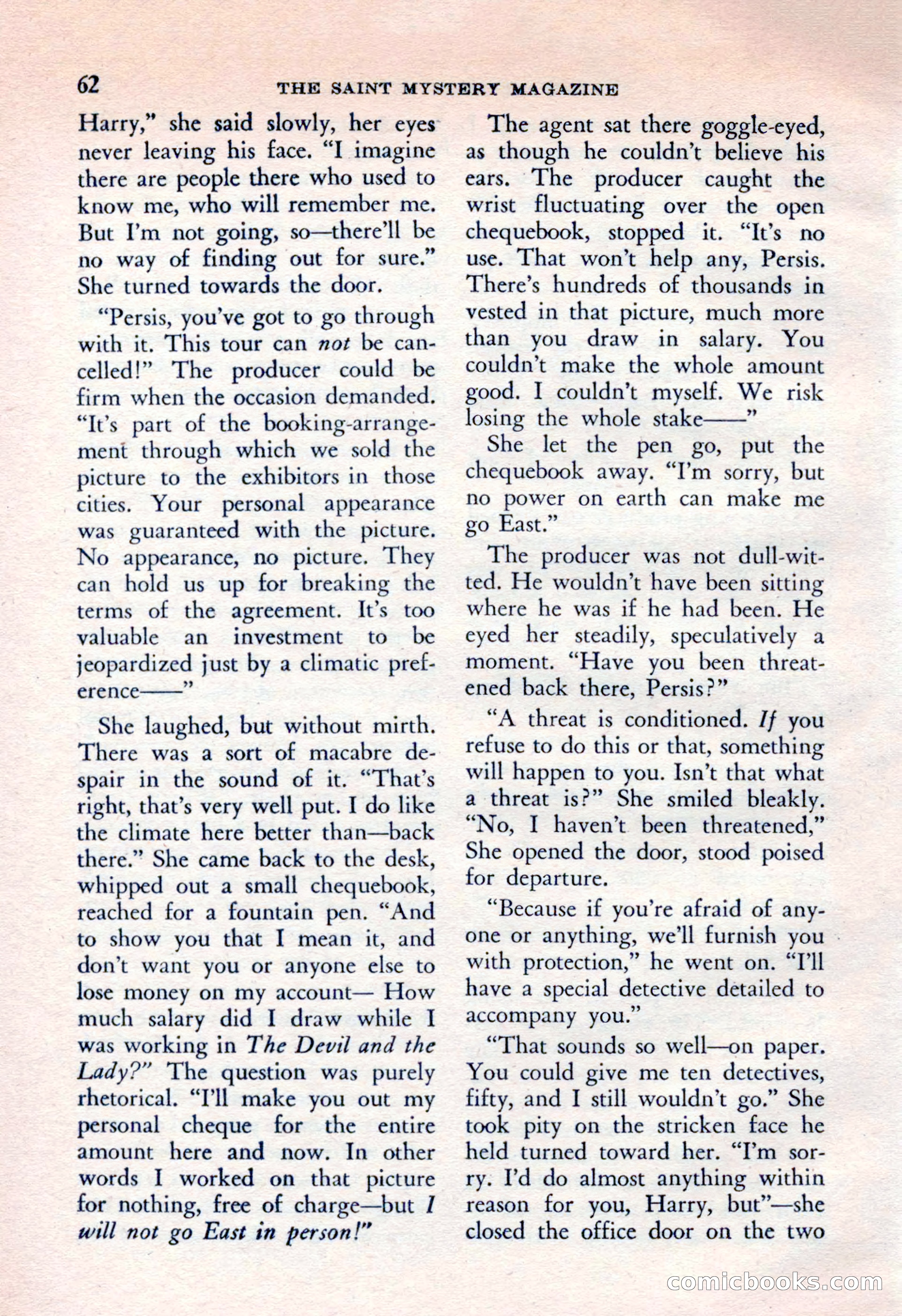 The Saint Mystery Magazine, April 1962 — page 64 of 132