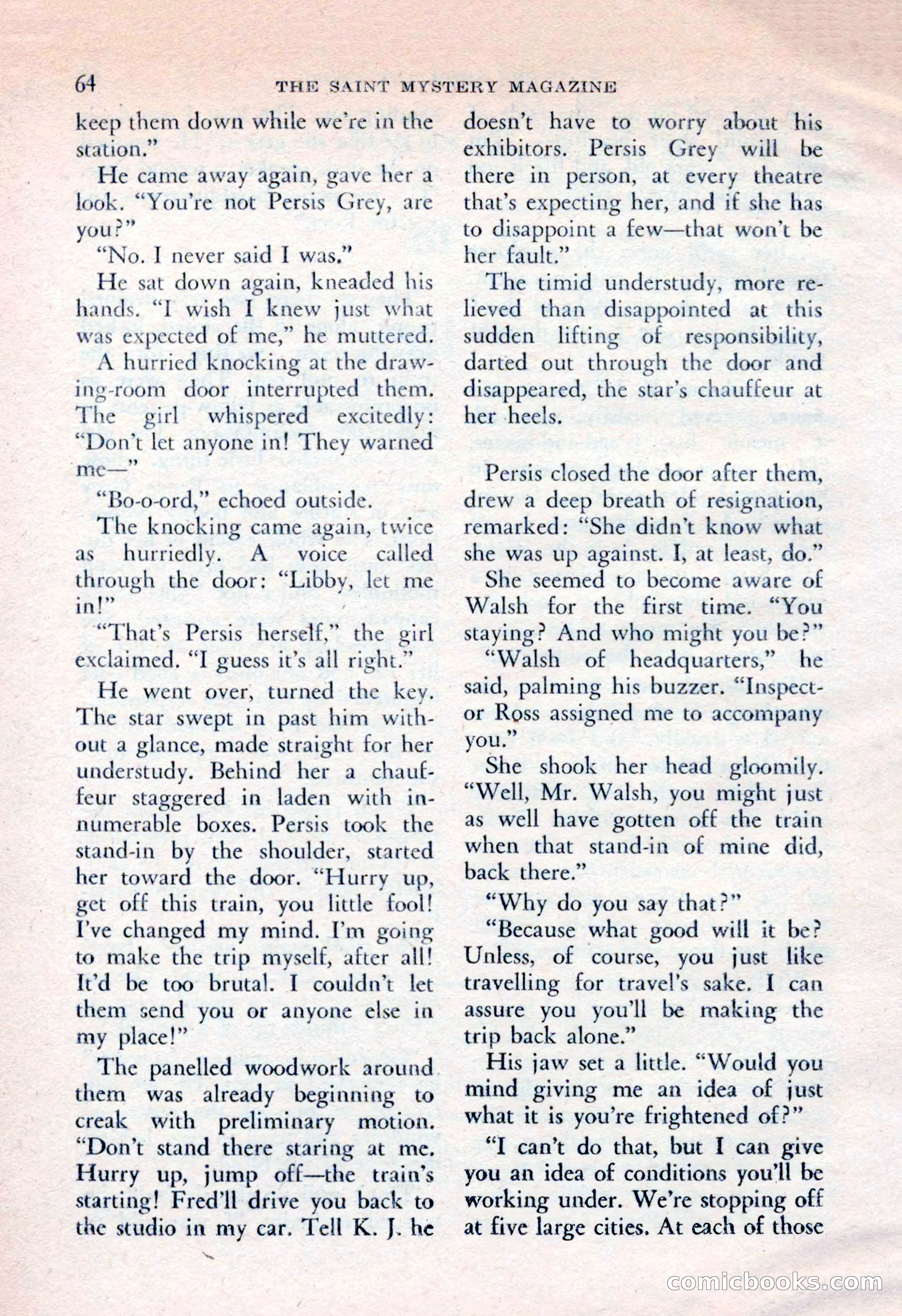 The Saint Mystery Magazine, April 1962 — page 66 of 132