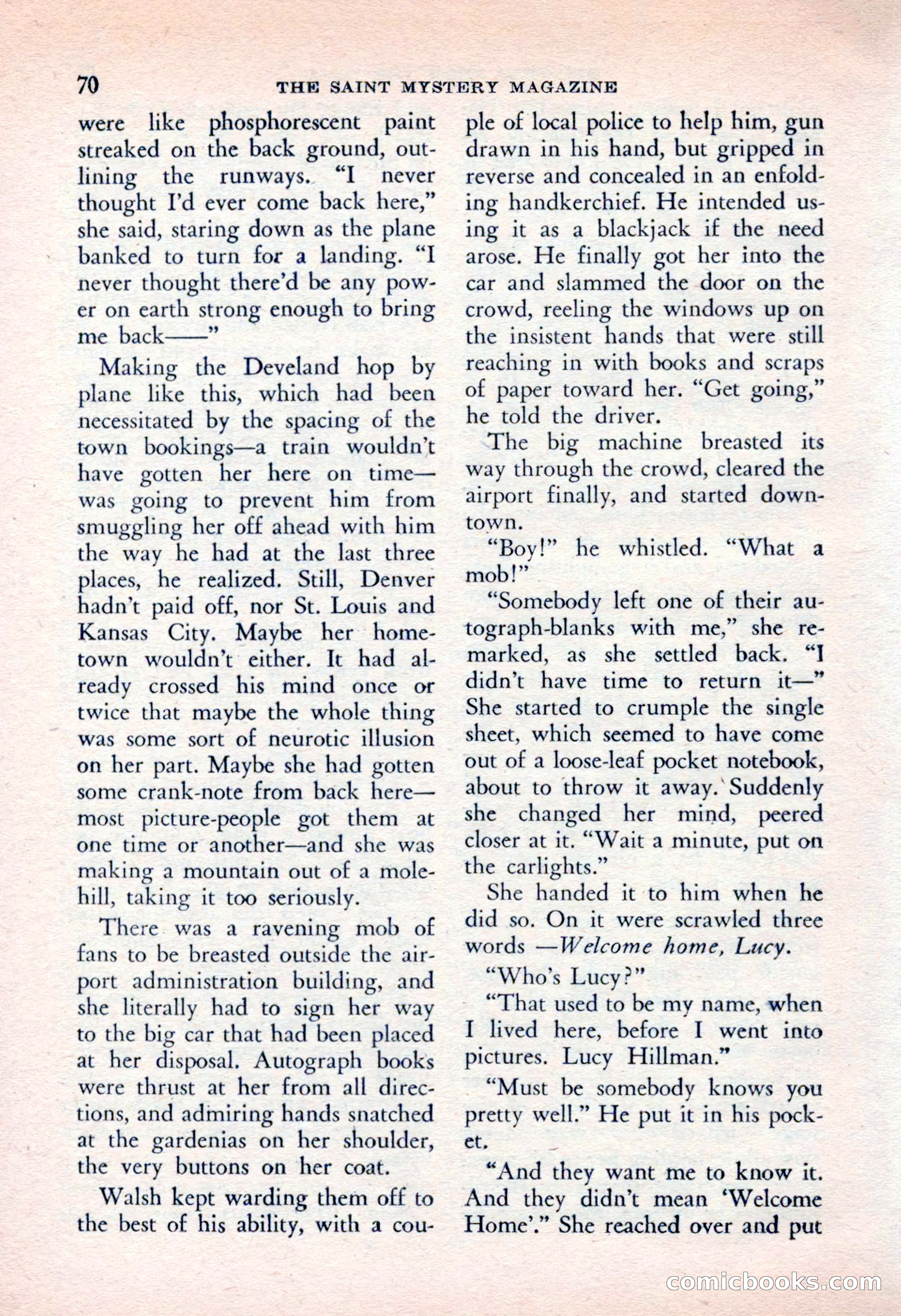 The Saint Mystery Magazine, April 1962 — page 72 of 132
