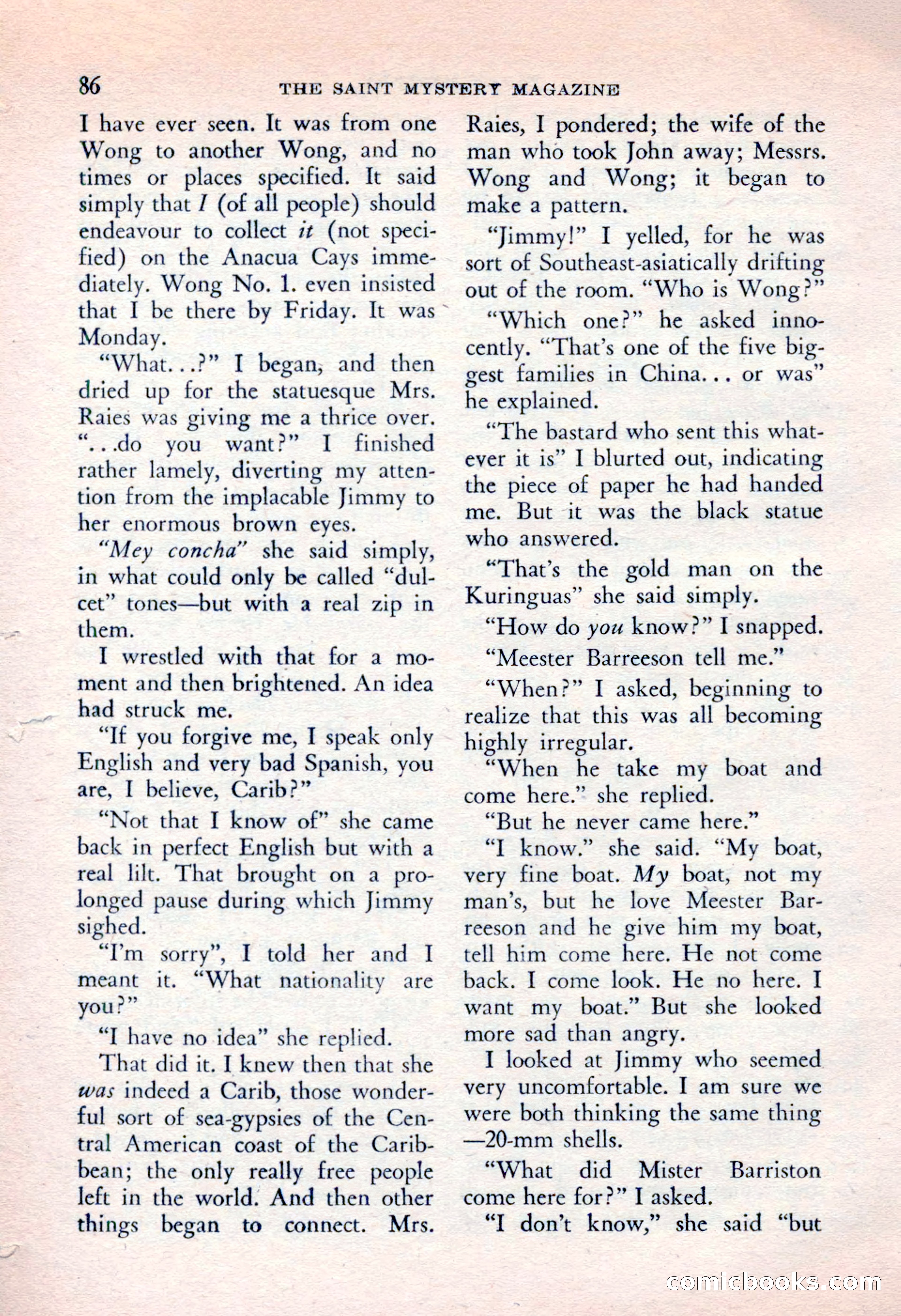 The Saint Mystery Magazine, April 1962 — page 88 of 132