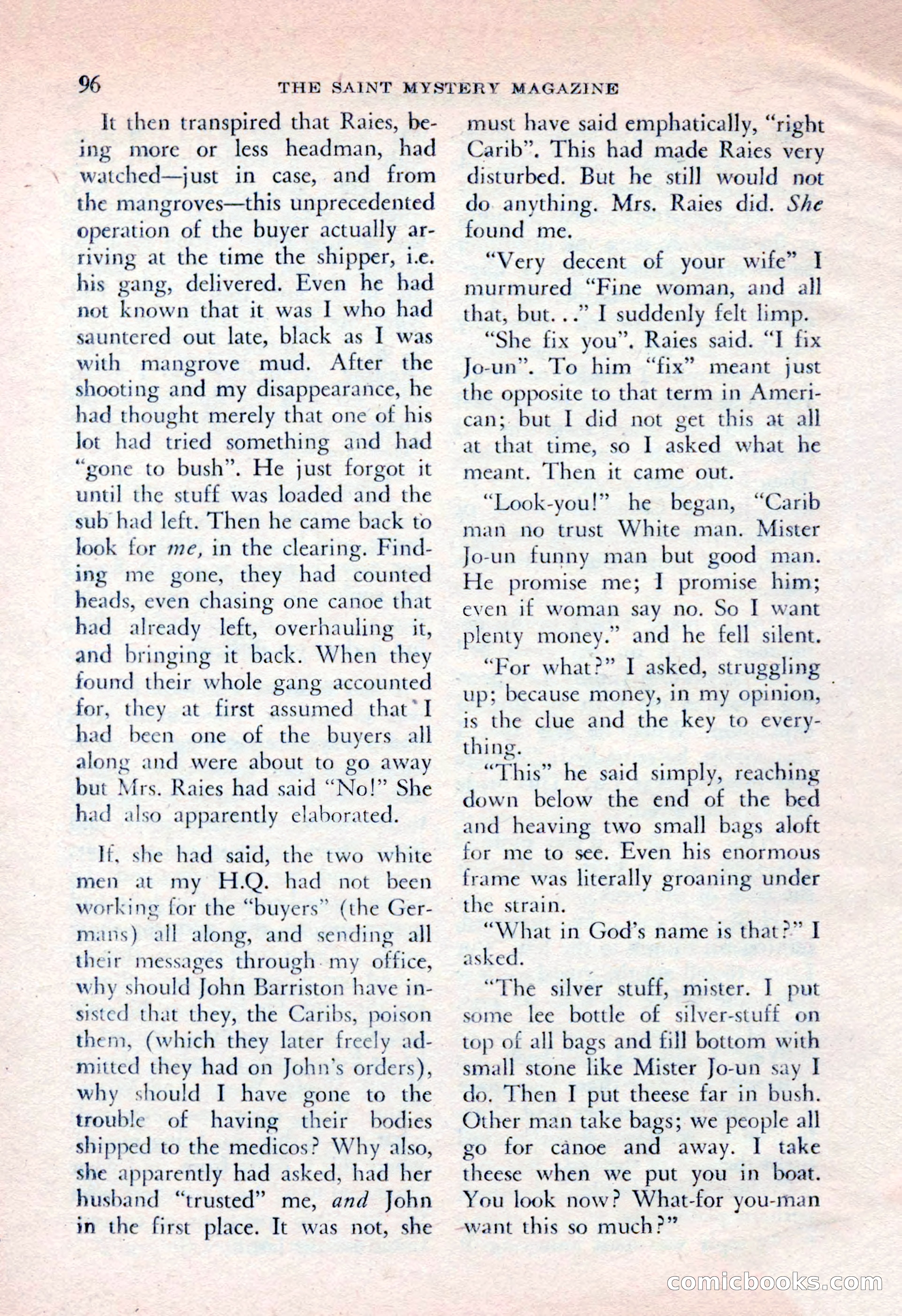 The Saint Mystery Magazine, April 1962 — page 98 of 132