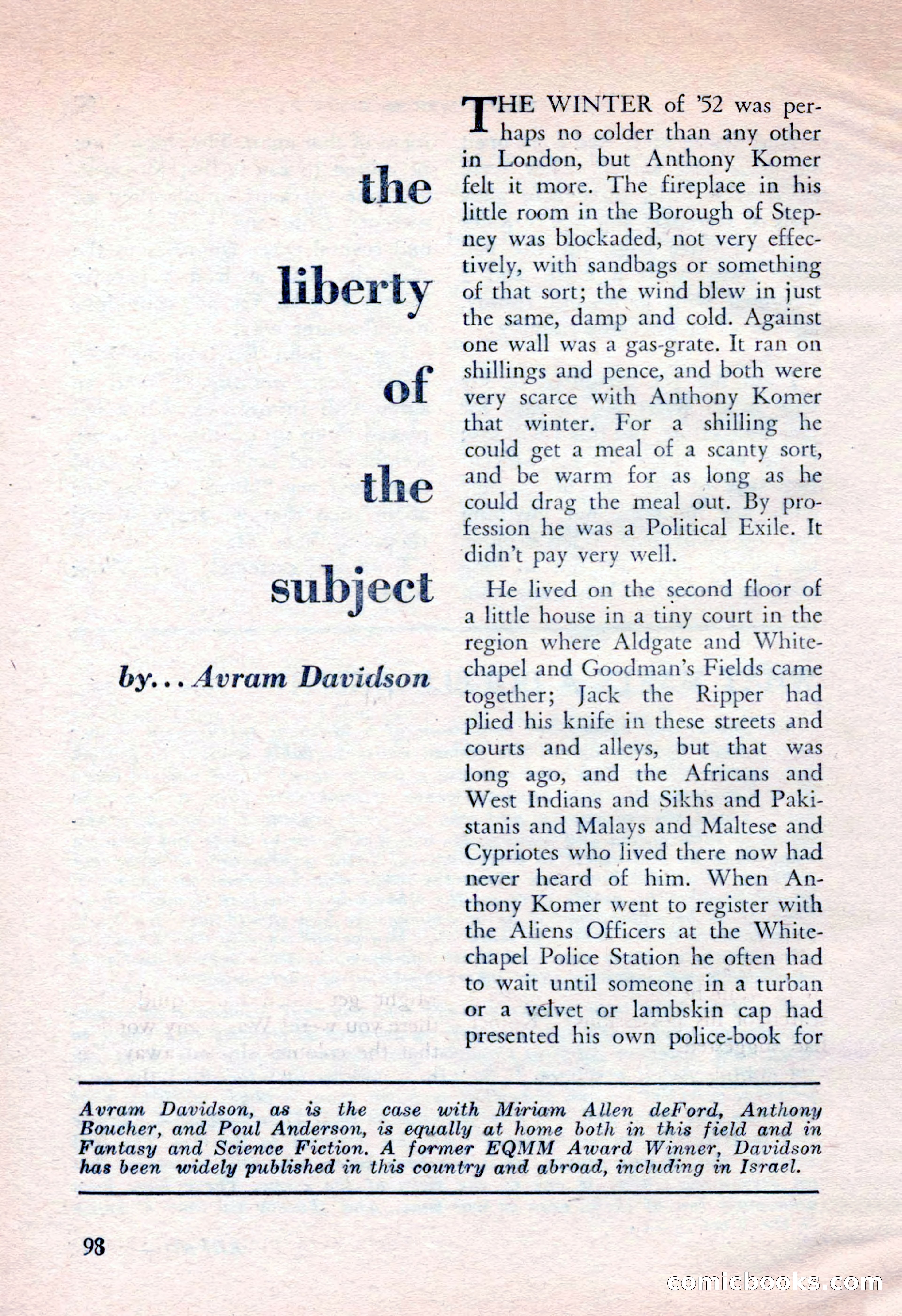 The Saint Mystery Magazine, April 1962 — page 100 of 132