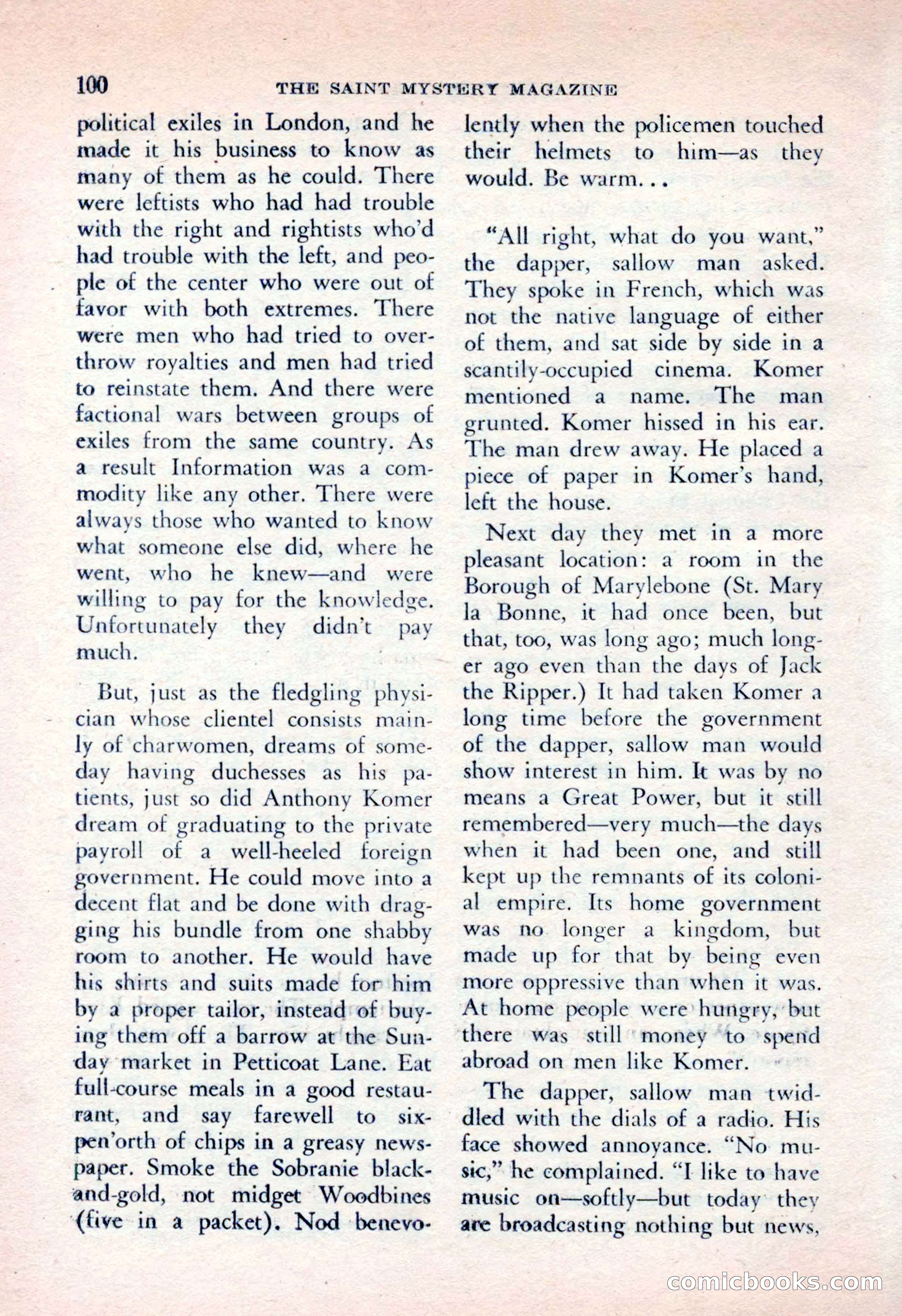 The Saint Mystery Magazine, April 1962 — page 102 of 132