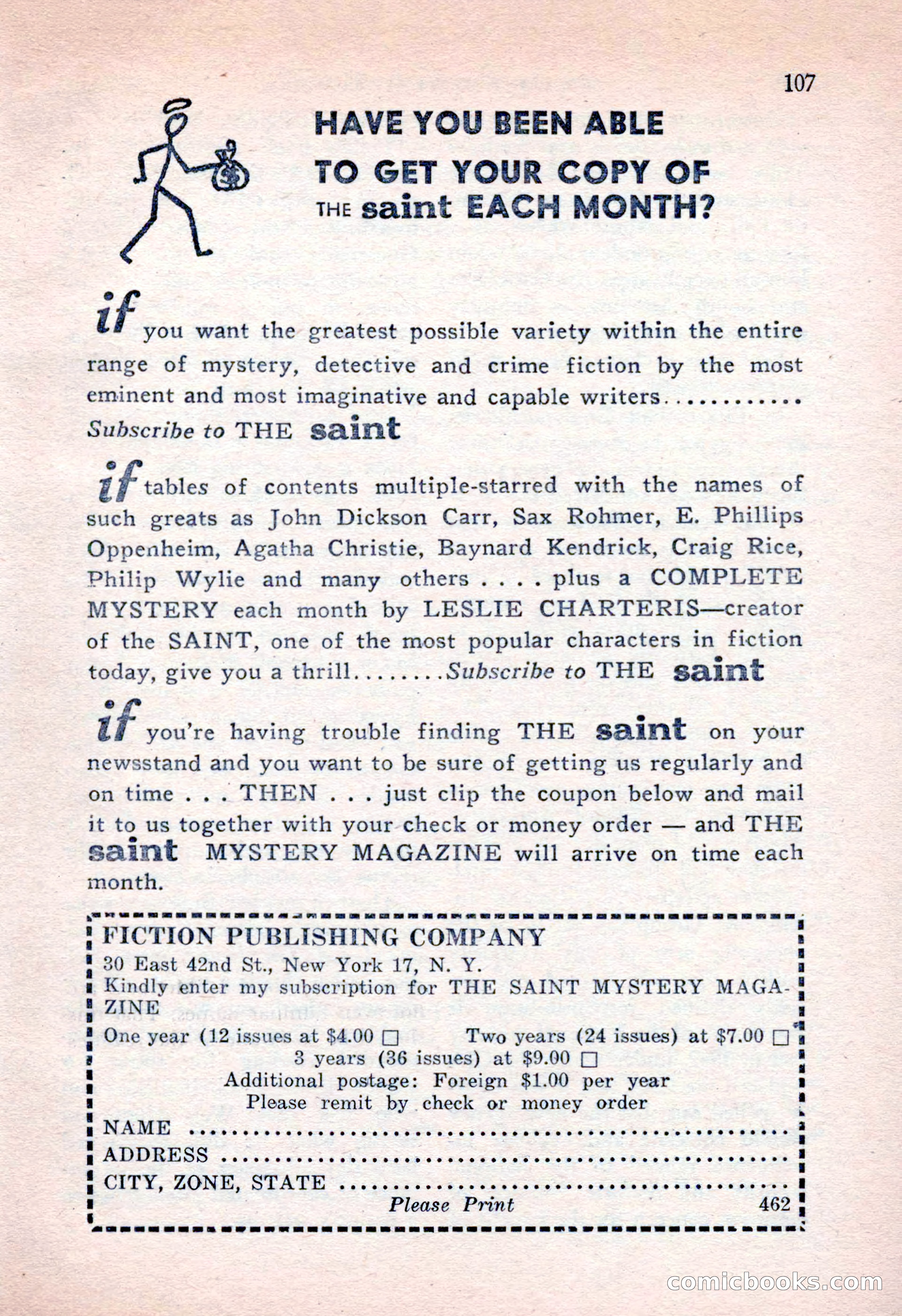 The Saint Mystery Magazine, April 1962 — page 109 of 132