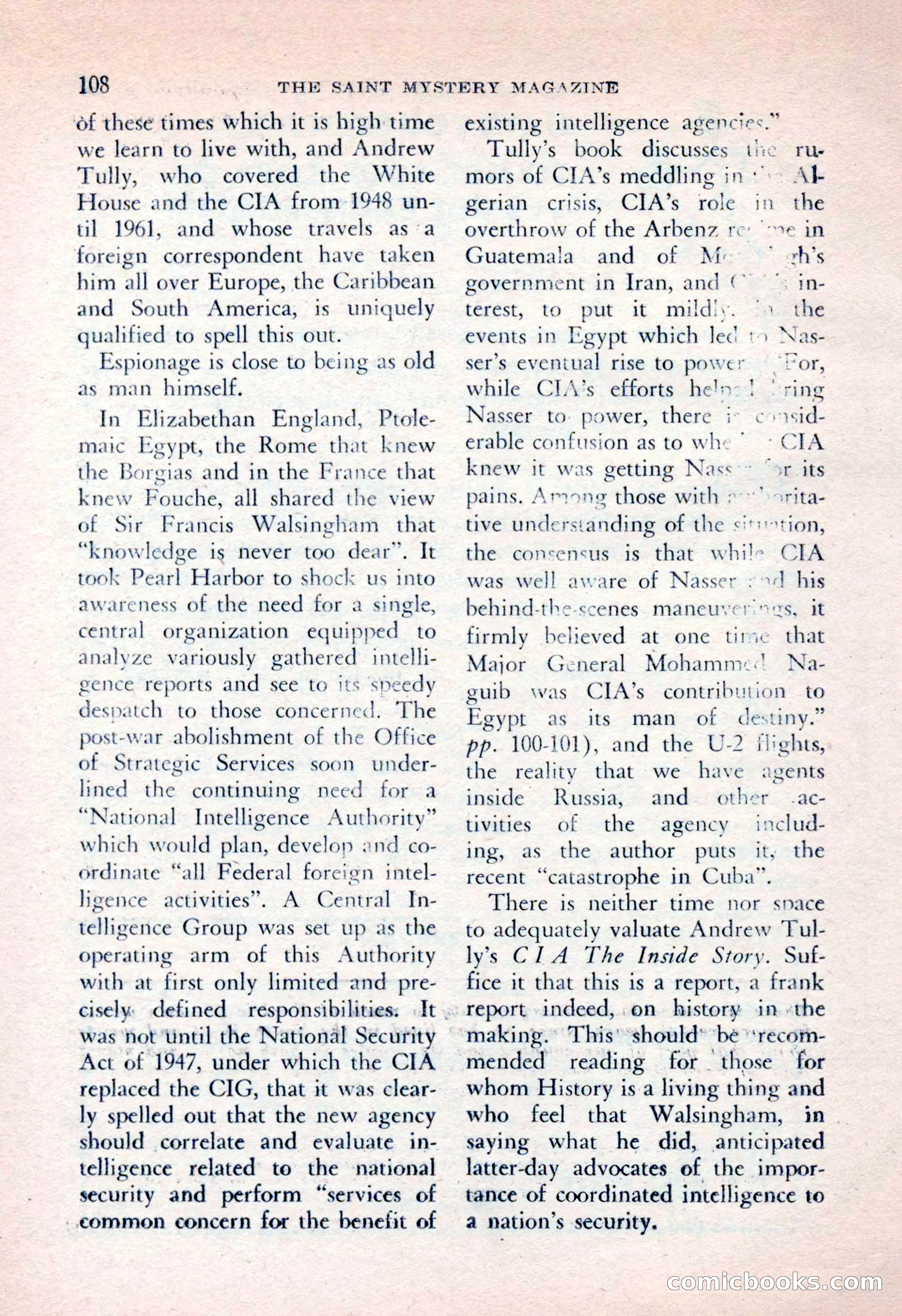 The Saint Mystery Magazine, April 1962 — page 110 of 132