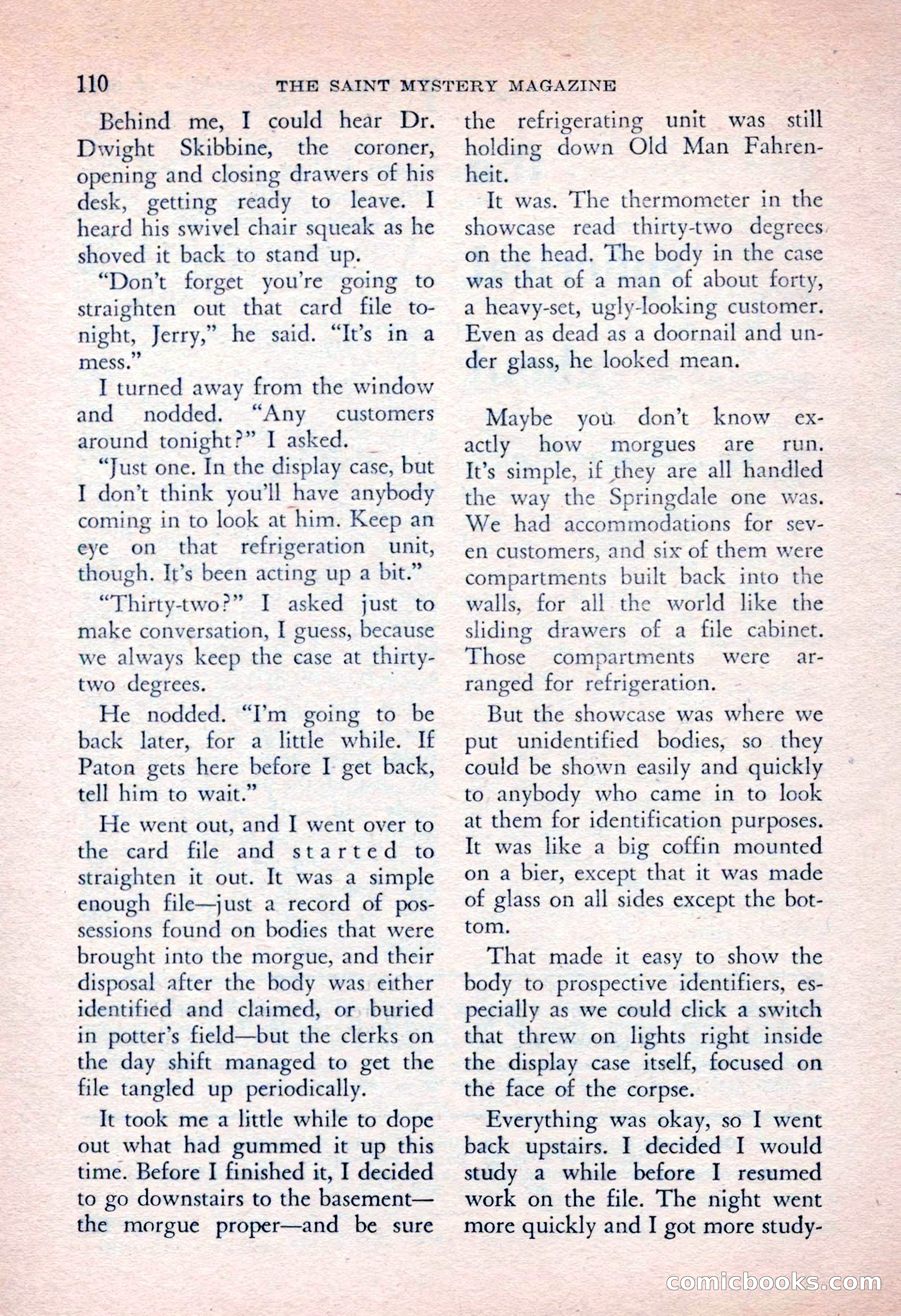 The Saint Mystery Magazine, April 1962 — page 112 of 132