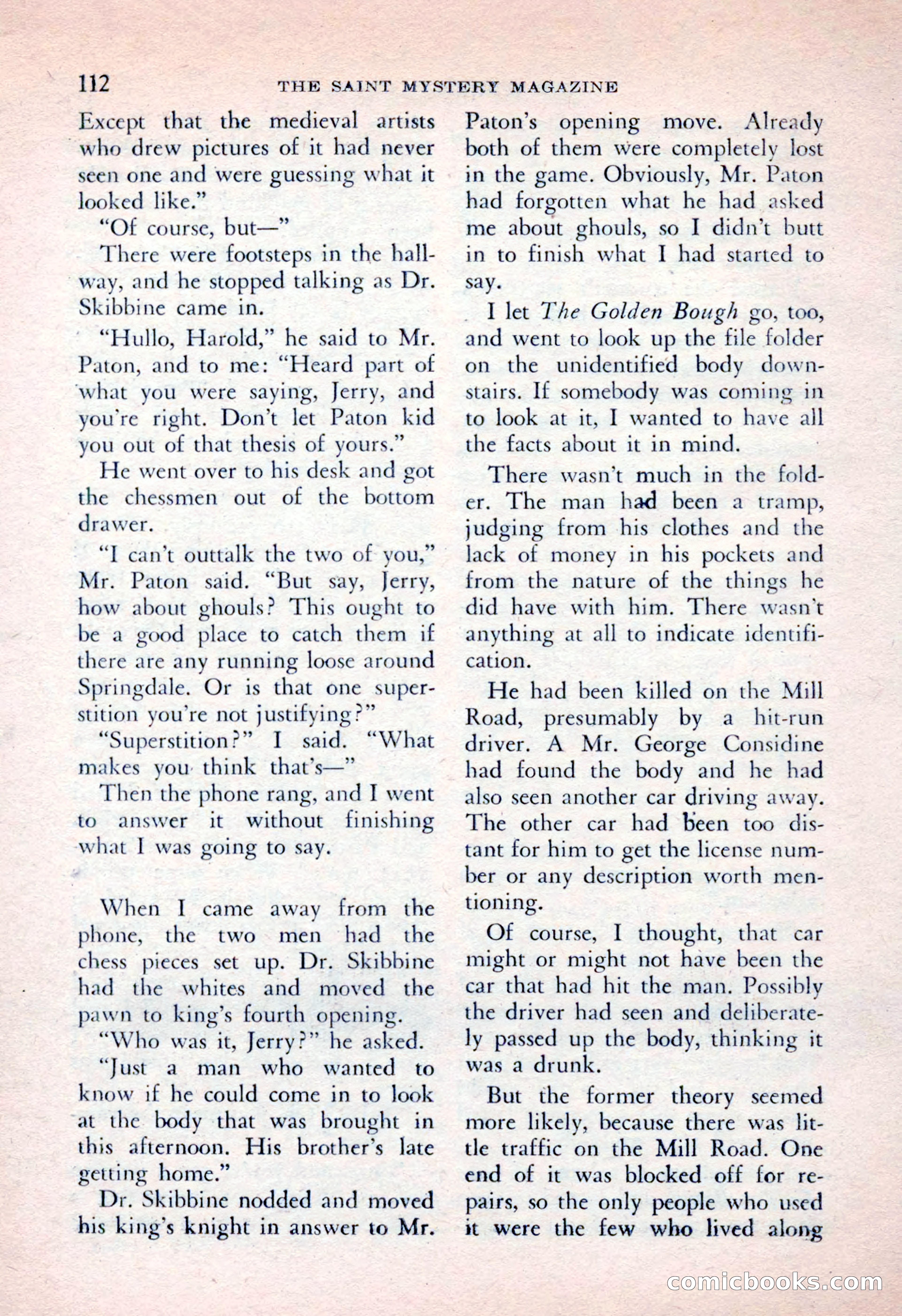 The Saint Mystery Magazine, April 1962 — page 114 of 132