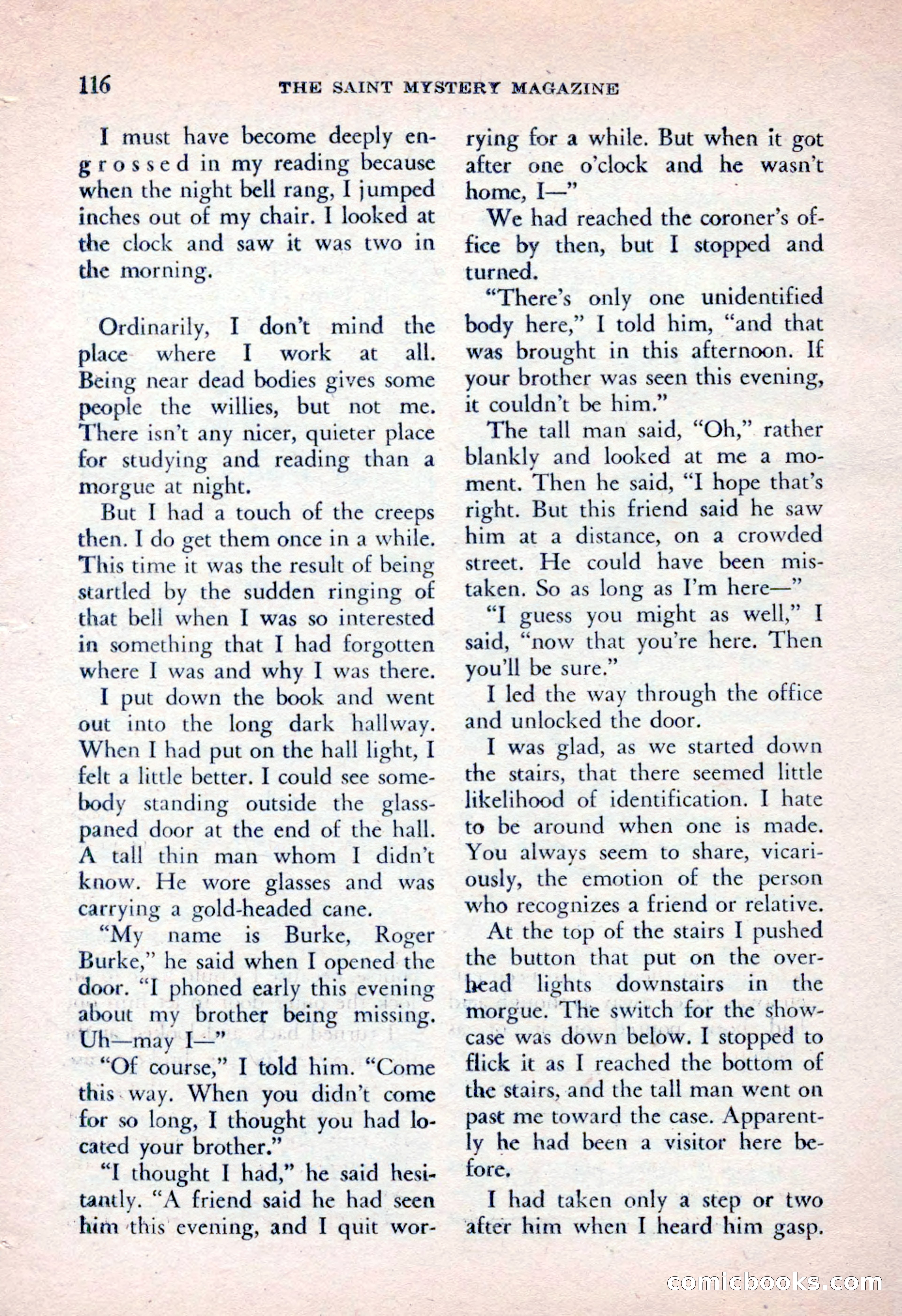 The Saint Mystery Magazine, April 1962 — page 118 of 132
