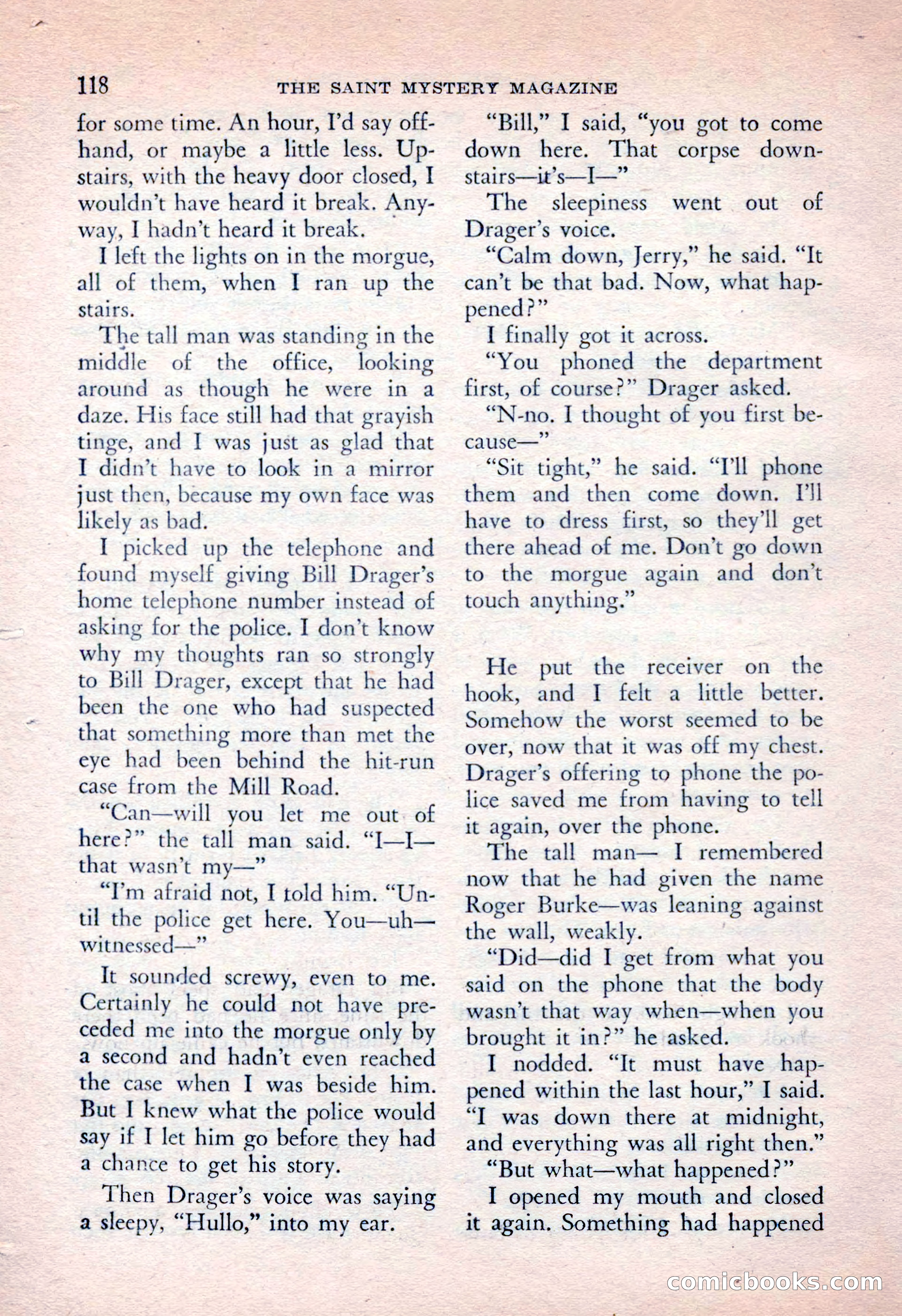 The Saint Mystery Magazine, April 1962 — page 120 of 132