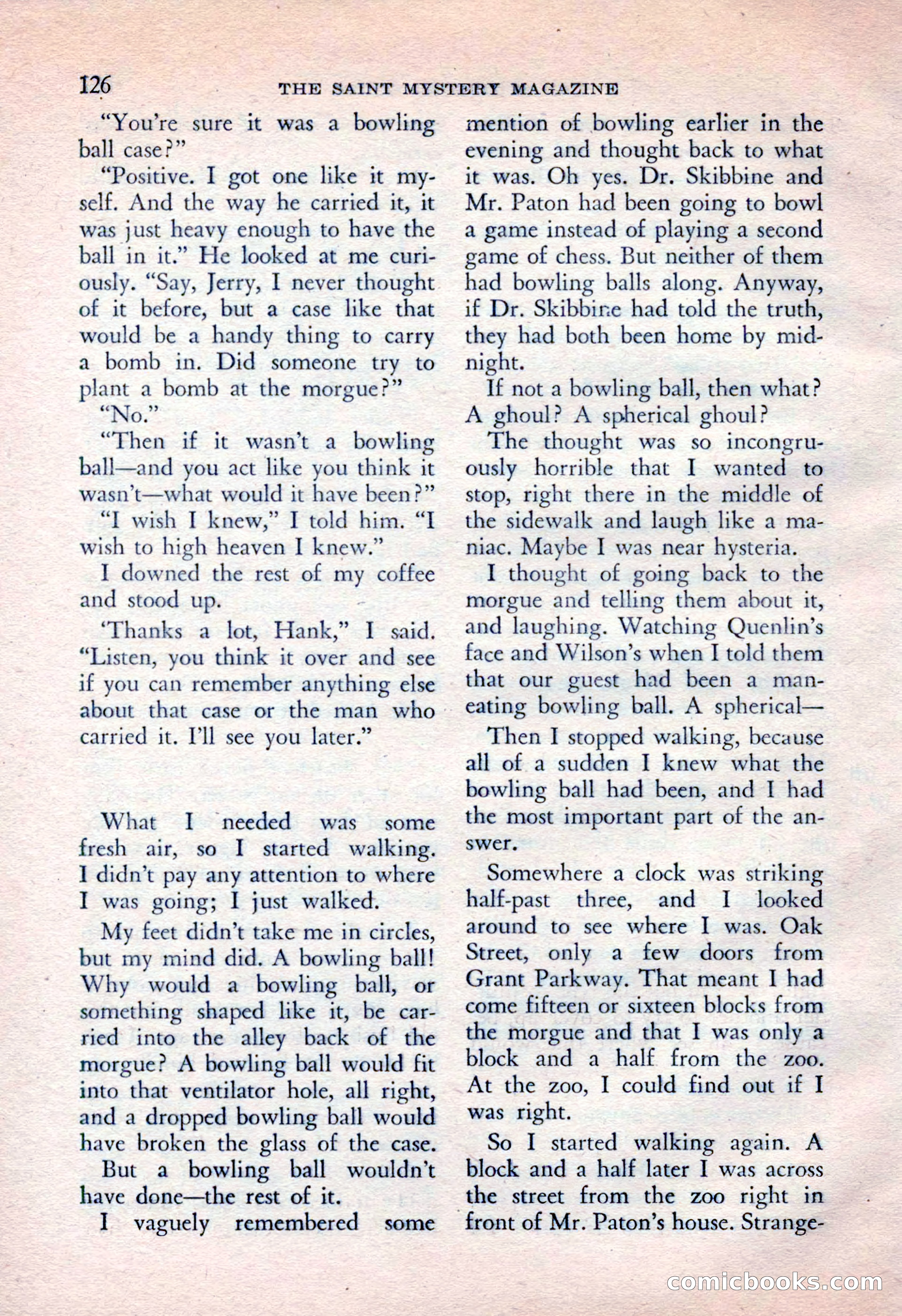 The Saint Mystery Magazine, April 1962 — page 128 of 132