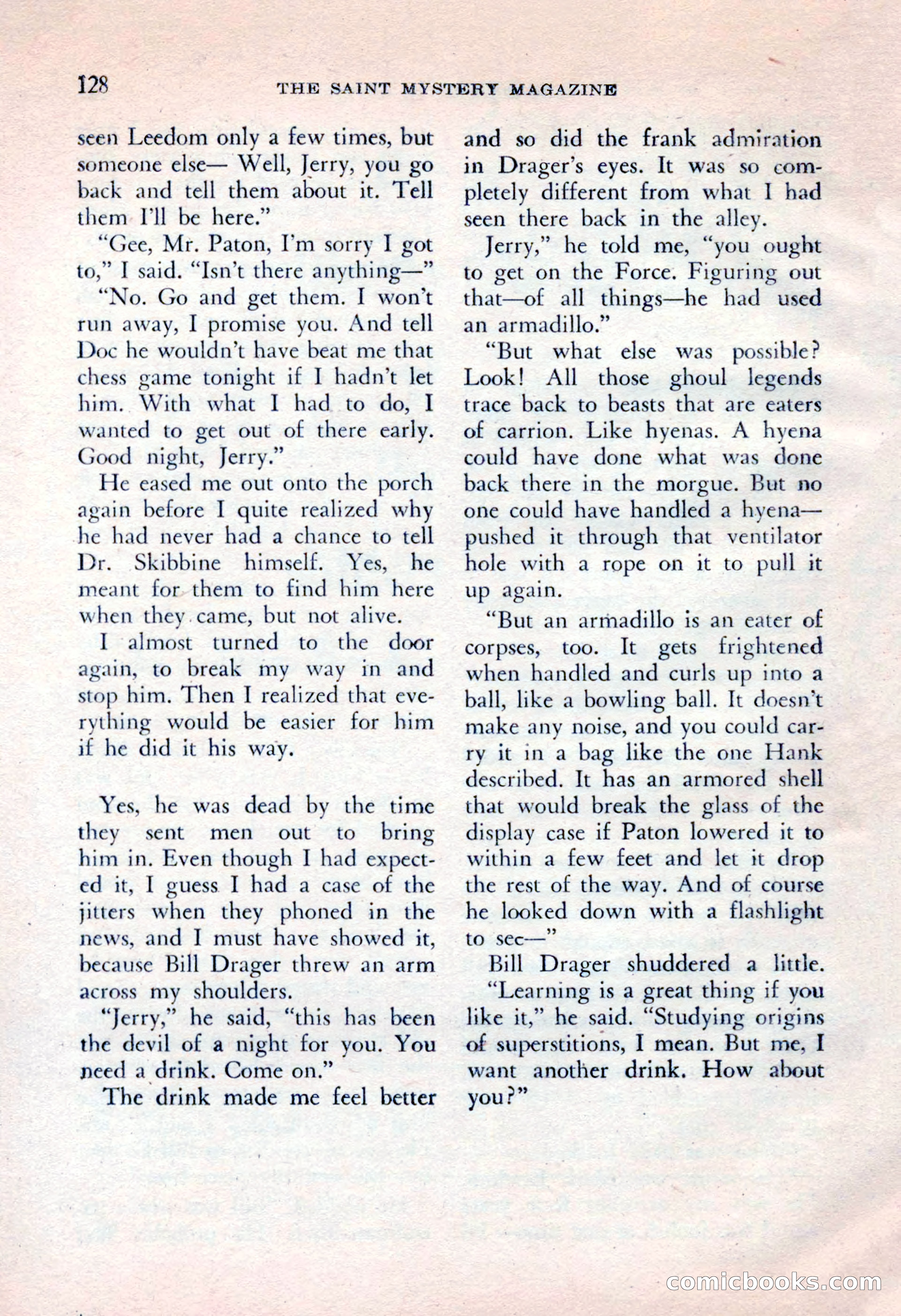 The Saint Mystery Magazine, April 1962 — page 130 of 132