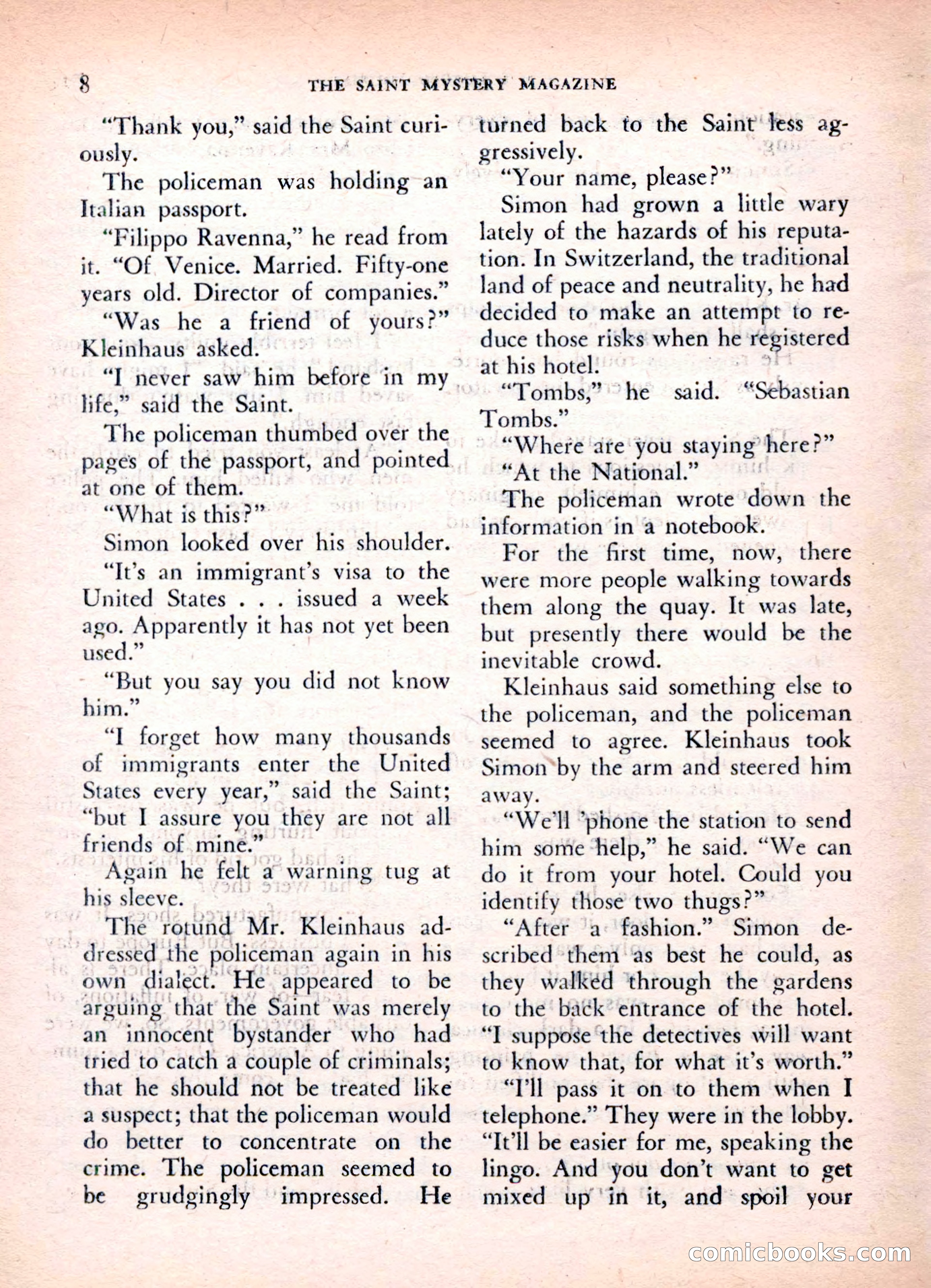 The Saint Mystery Magazine, Vol. 16, No. 2 — page 10 of 132